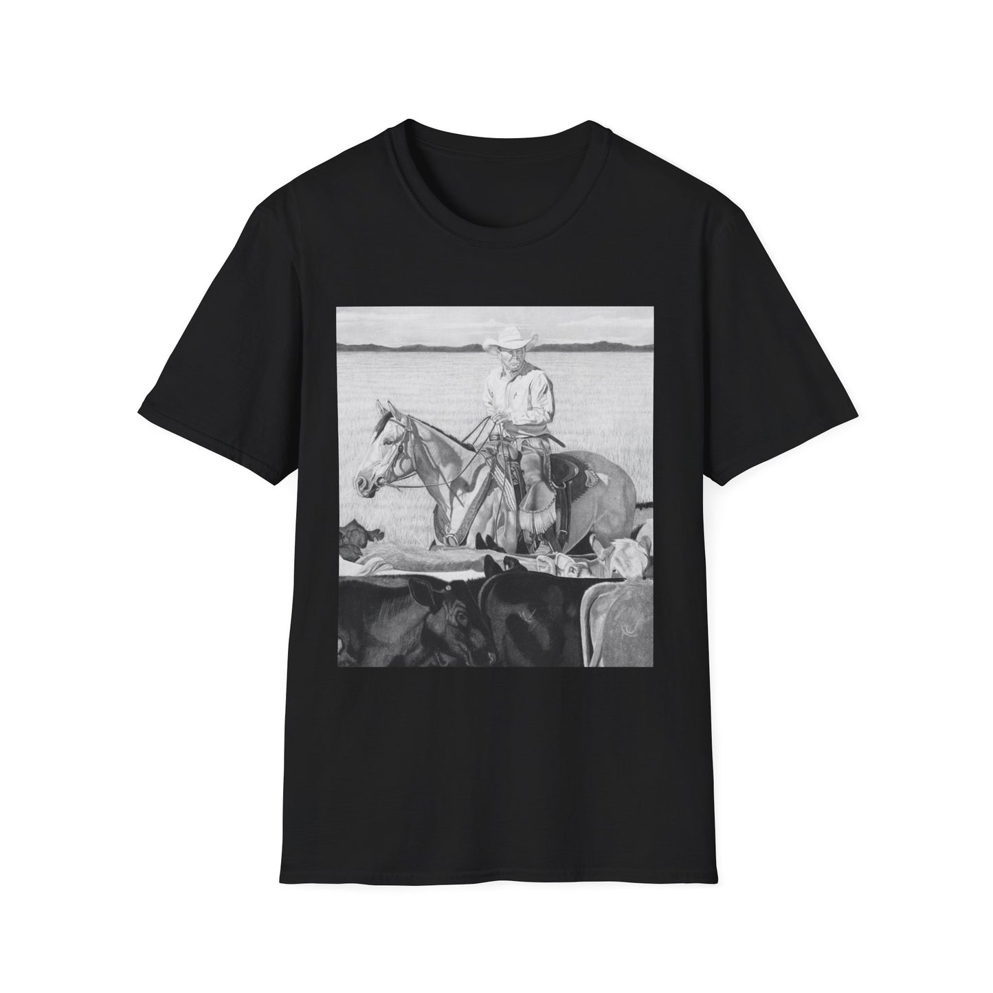 Western Unisex T-Shirt - "Hot Day on the Job" Design