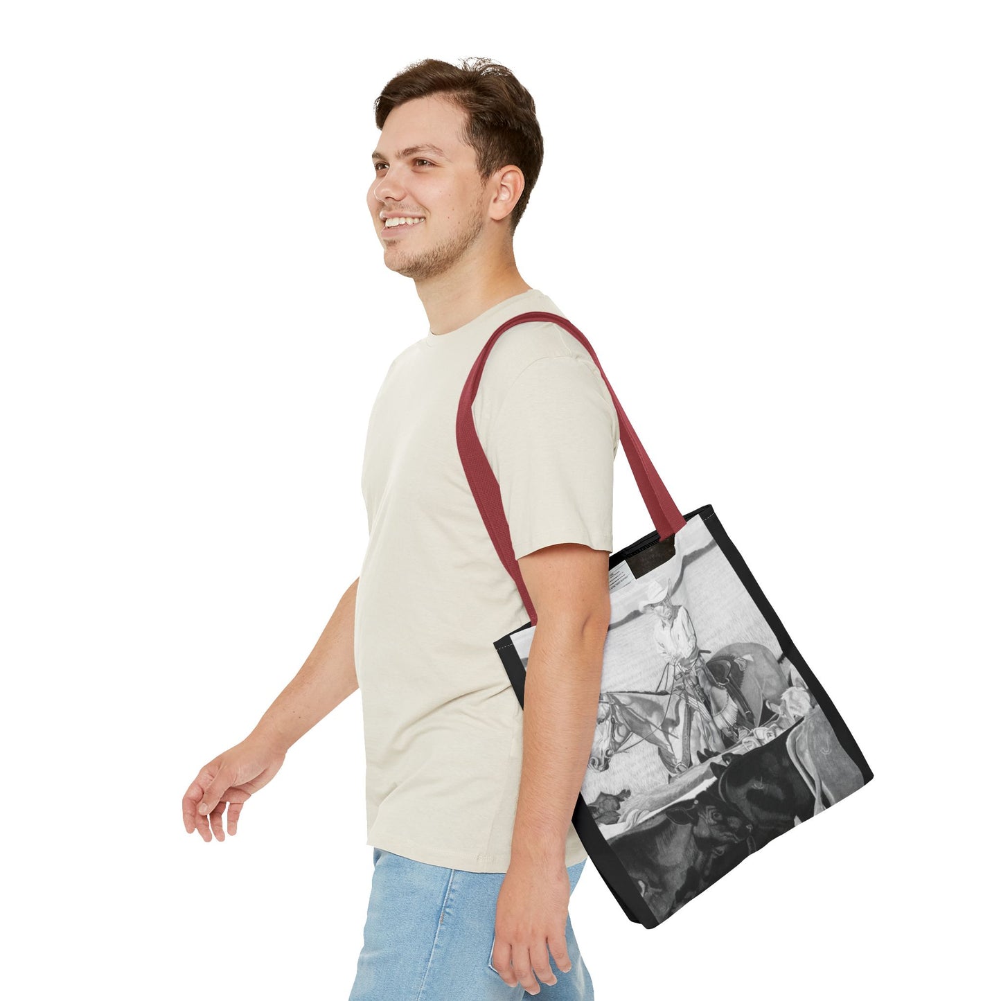 "Hot Day on the Job" Tote Bag, Western Style Shopping Tote, Equestrian Gift, Farmhouse Decor, Horse Lover Accessory