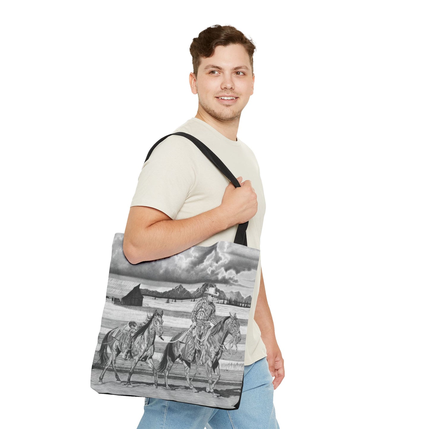 "The Gift Named Storn" Western Art Tote Bag