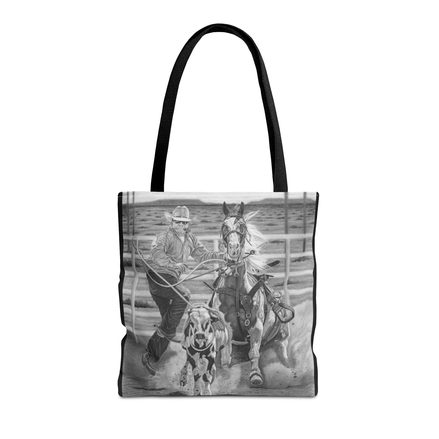 "Stone Cold Throw" Western Art Tote Bag