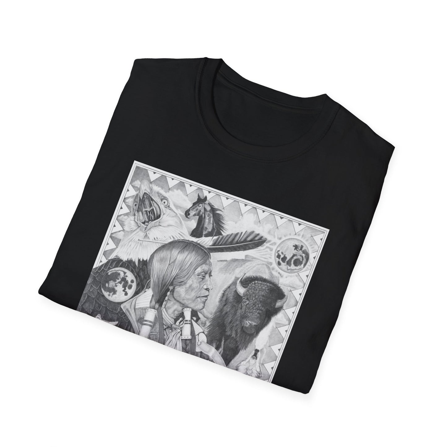 "Two Moon Apache Dream" Western Style T-Shirt
