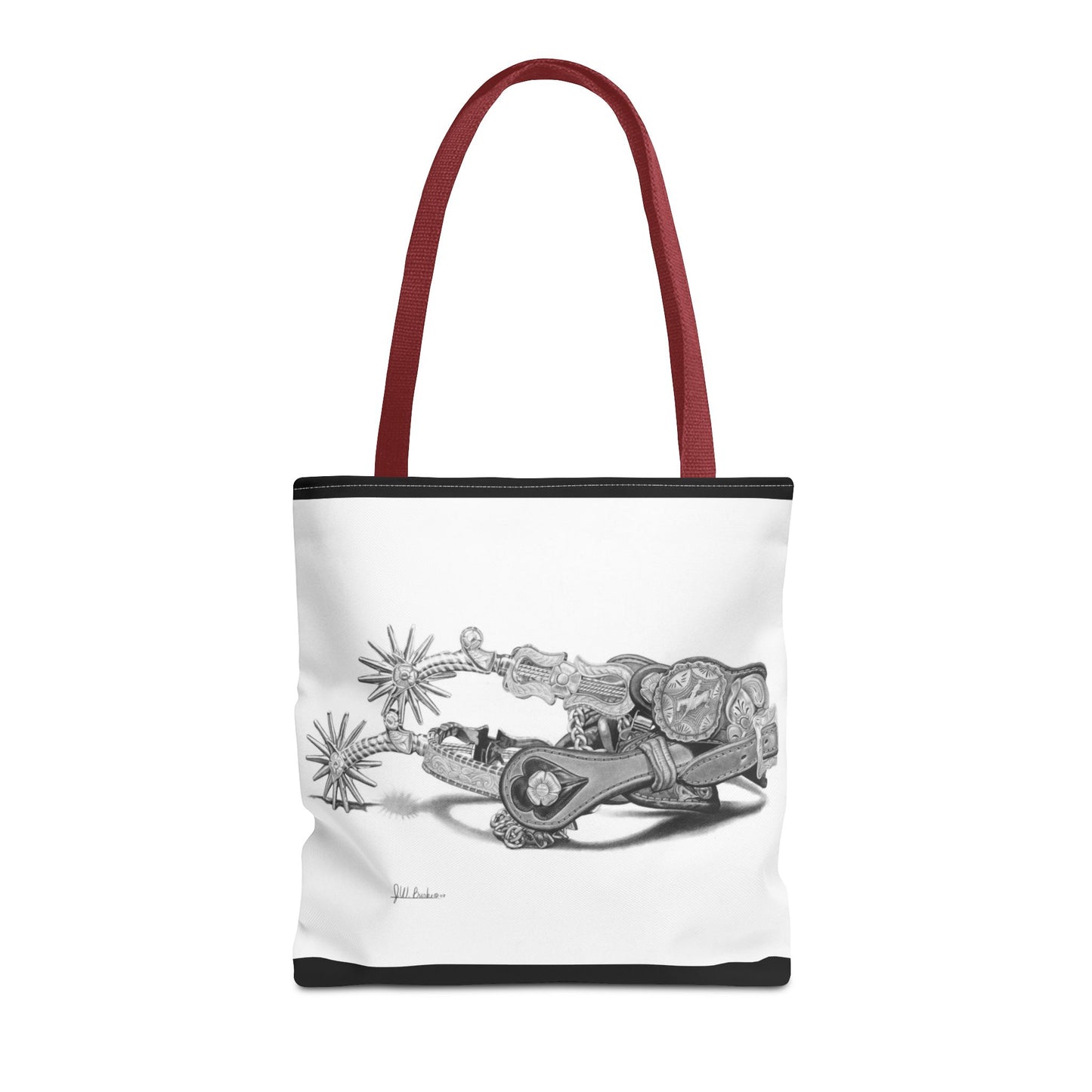"Spurs" Tote Bag, Western Style Shopping Tote, Equestrian Gift, Farmhouse Decor, Horse Lover Accessory