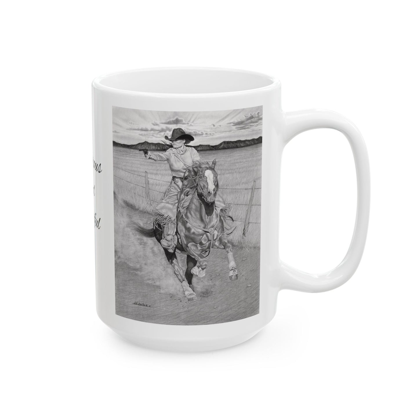 coffee mug, western style