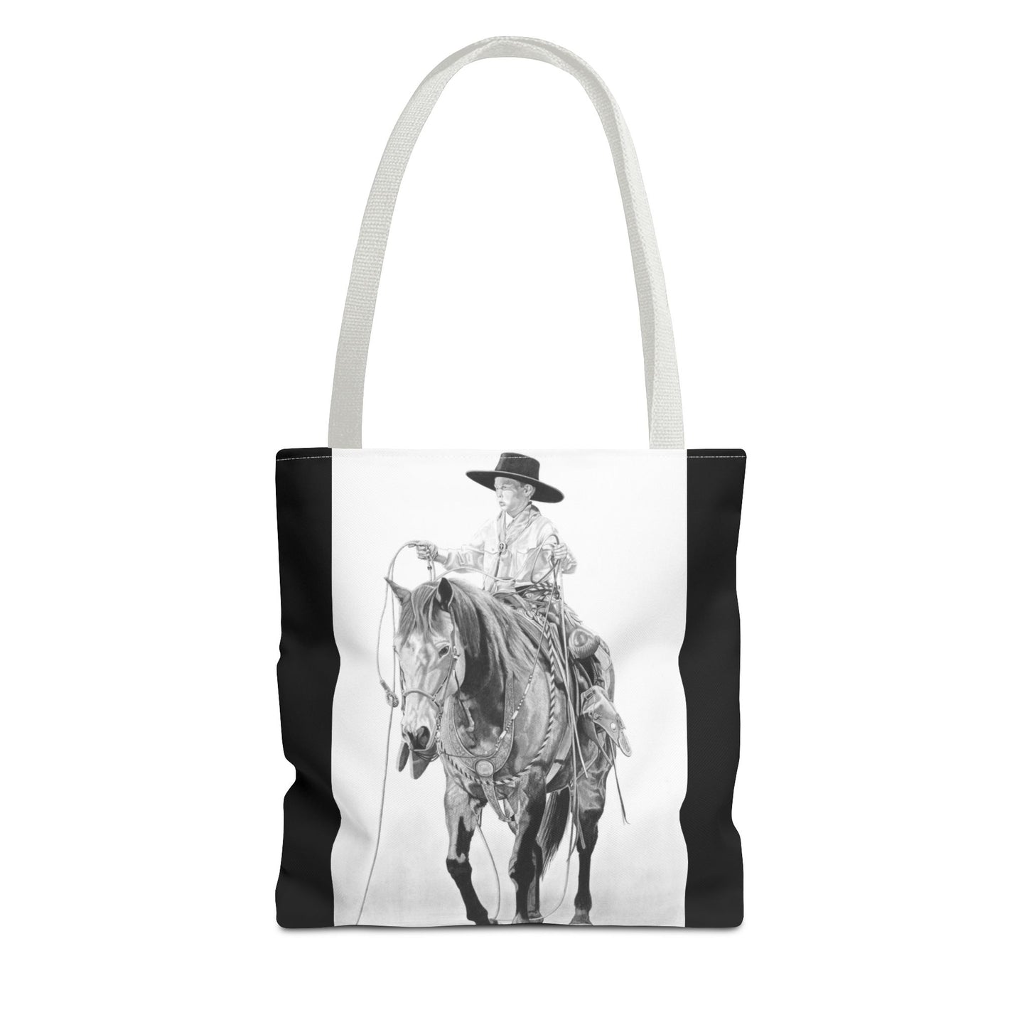 "Young Cowboy " Tote Bag, Western Style Shopping Tote, Equestrian Gift, Farmhouse Decor, Horse Lover Accessory