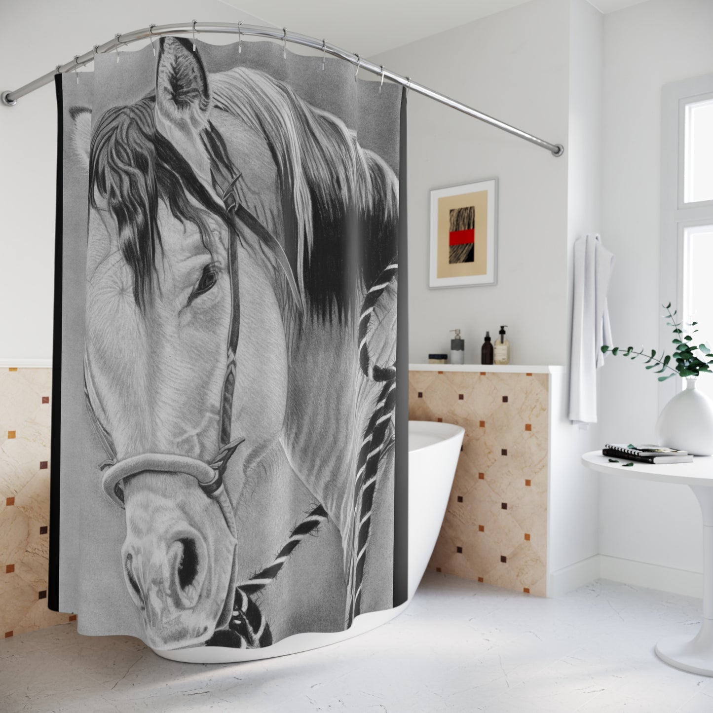 Shower Curtain Western style, farmhouse Bathroom Decor