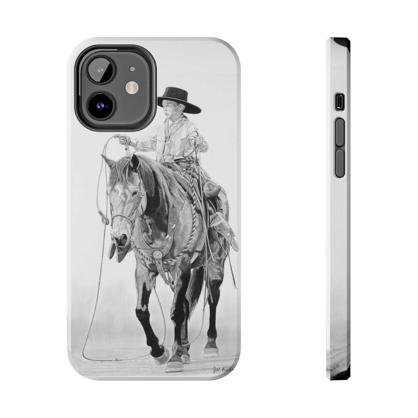 "Young Cowboy" Western Rodeo Phone Cases, Cowboy Design, Tough Protection, Gift for Him, Ranch Decor, Durable Style
