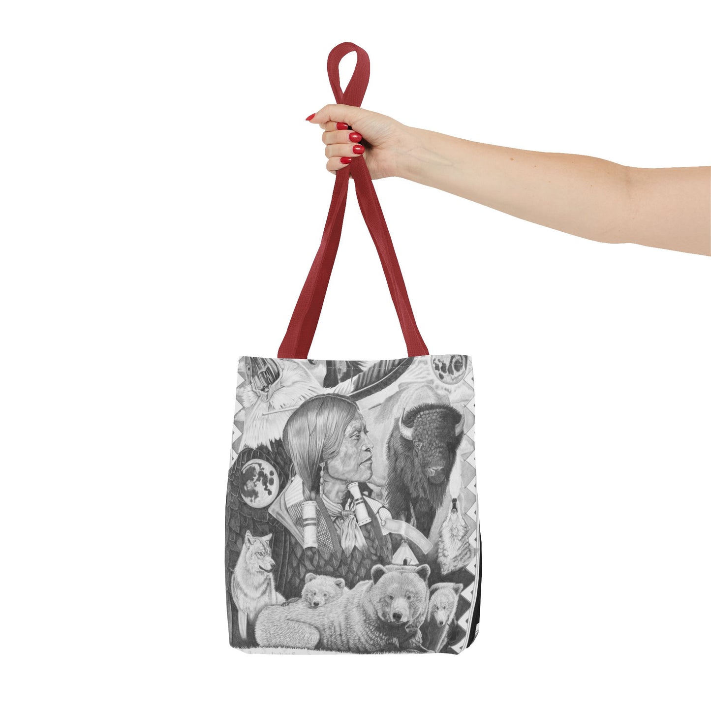 "Two Moon Apache Dream " Tote Bag, Western Style Shopping Tote, Equestrian Gift, Farmhouse Decor, Horse Lover Accessory