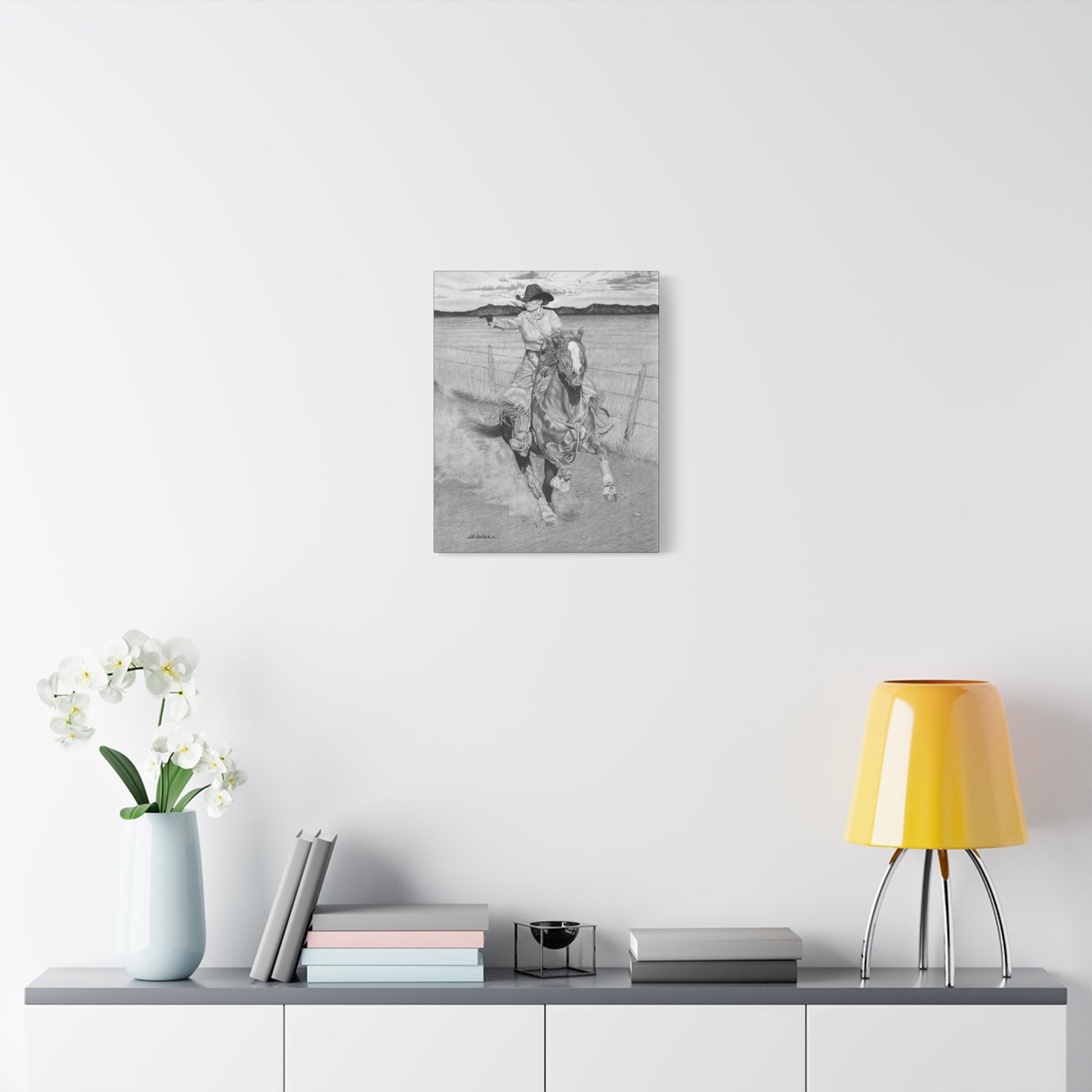 "Dangerouse and Beautiful" western art on canvas