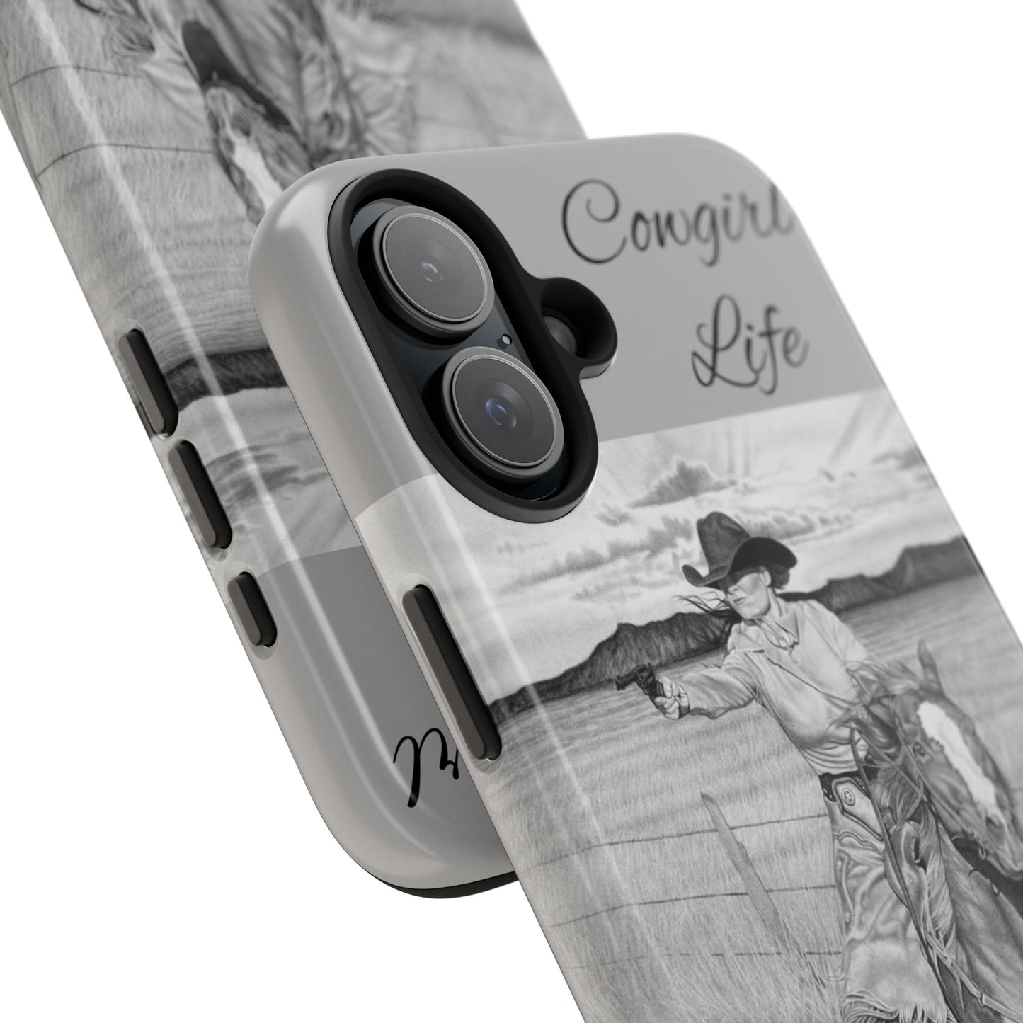 "Dangerous and Beautiful" Western Rodeo Phone Cases, Cowboy Design, Tough Protection, Gift for Him, Ranch Decor, Durable Style