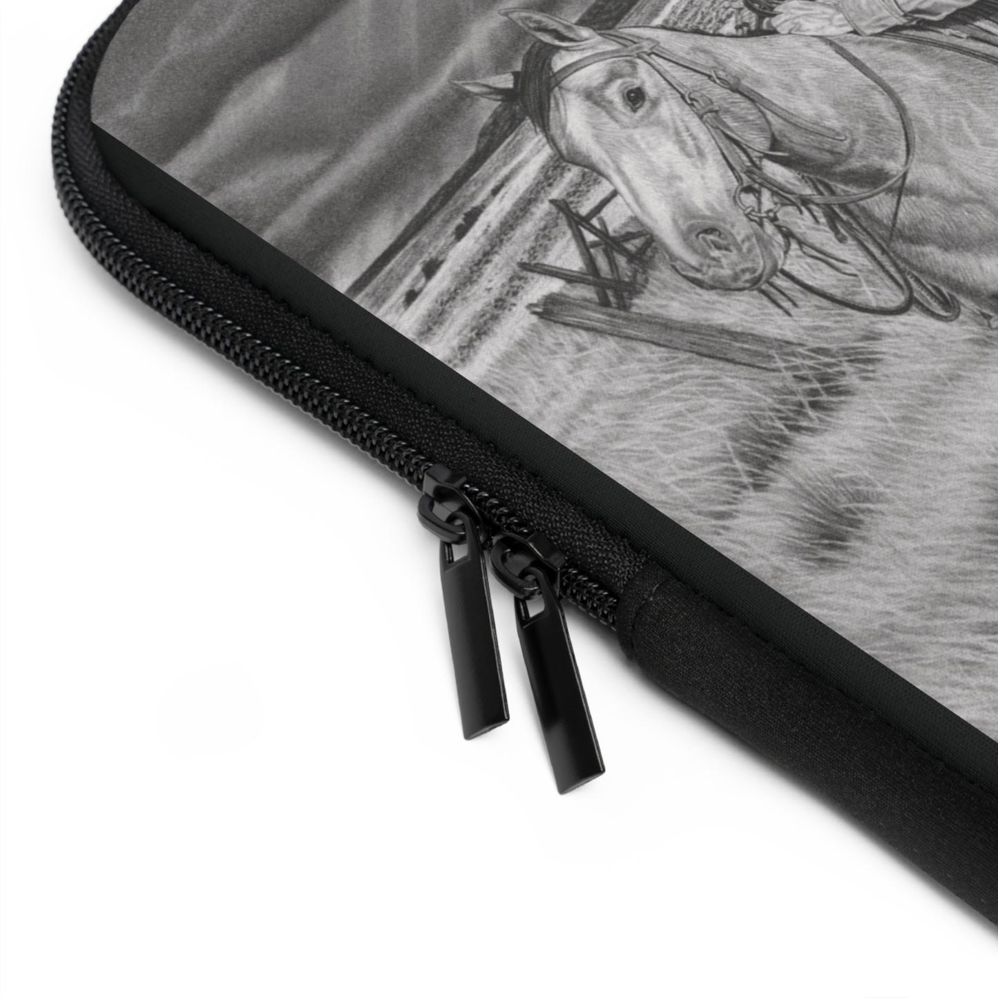 "The Coming Storm" Rustic Cowboy Laptop Sleeve, Western Cowpoke Case, Unique Gift for Ranch Lovers, Rodeo Accessories, Durable Tech Cover