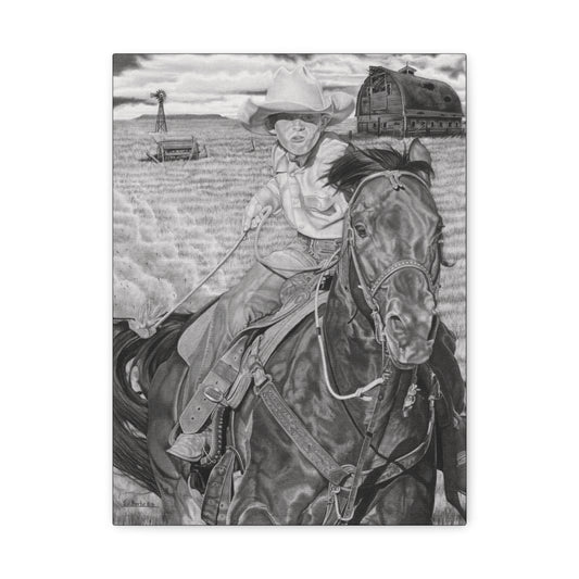 "The Real Billy The Kid" western art on canvas