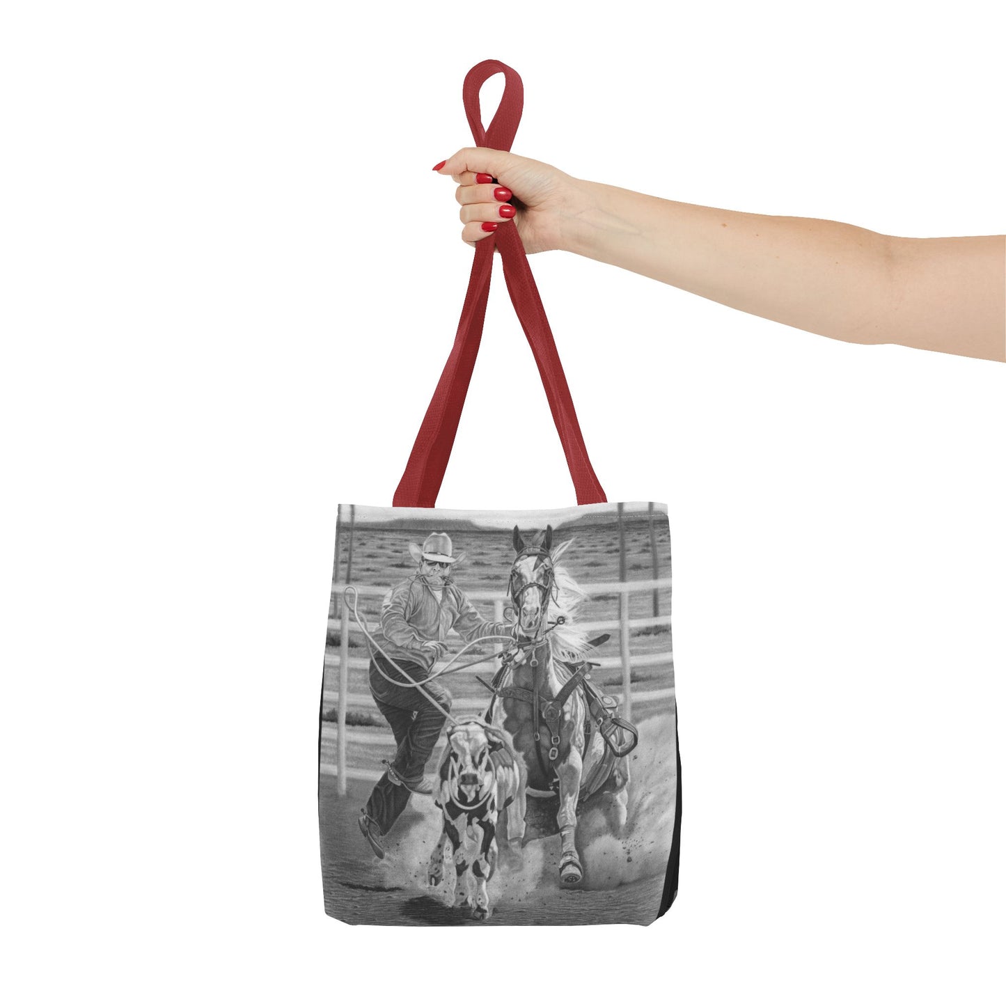 "Stone Cold Throw" Western Art Tote Bag