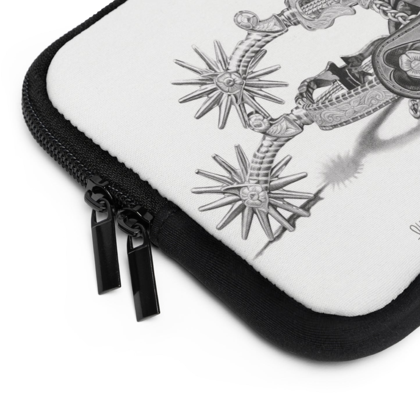 "Spurs" Rustic Cowboy Laptop Sleeve, Western Cowpoke Case, Unique Gift for Ranch Lovers, Rodeo Accessories, Durable Tech Cover