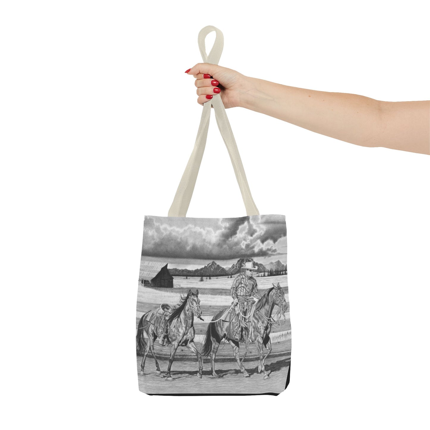 "The Gift Named Storn" Western Art Tote Bag