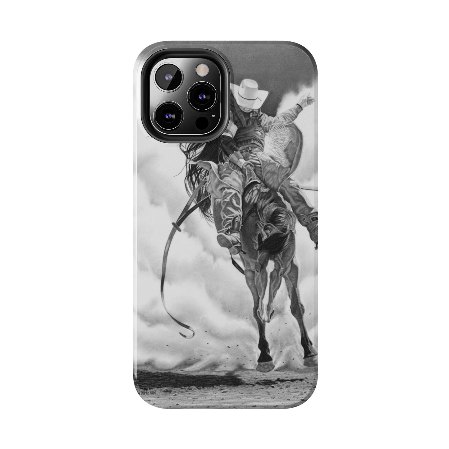 "Storn a Brewing" Western Rodeo Phone Cases, Cowboy Design, Tough Protection, Gift for Him, Ranch Decor, Durable Style