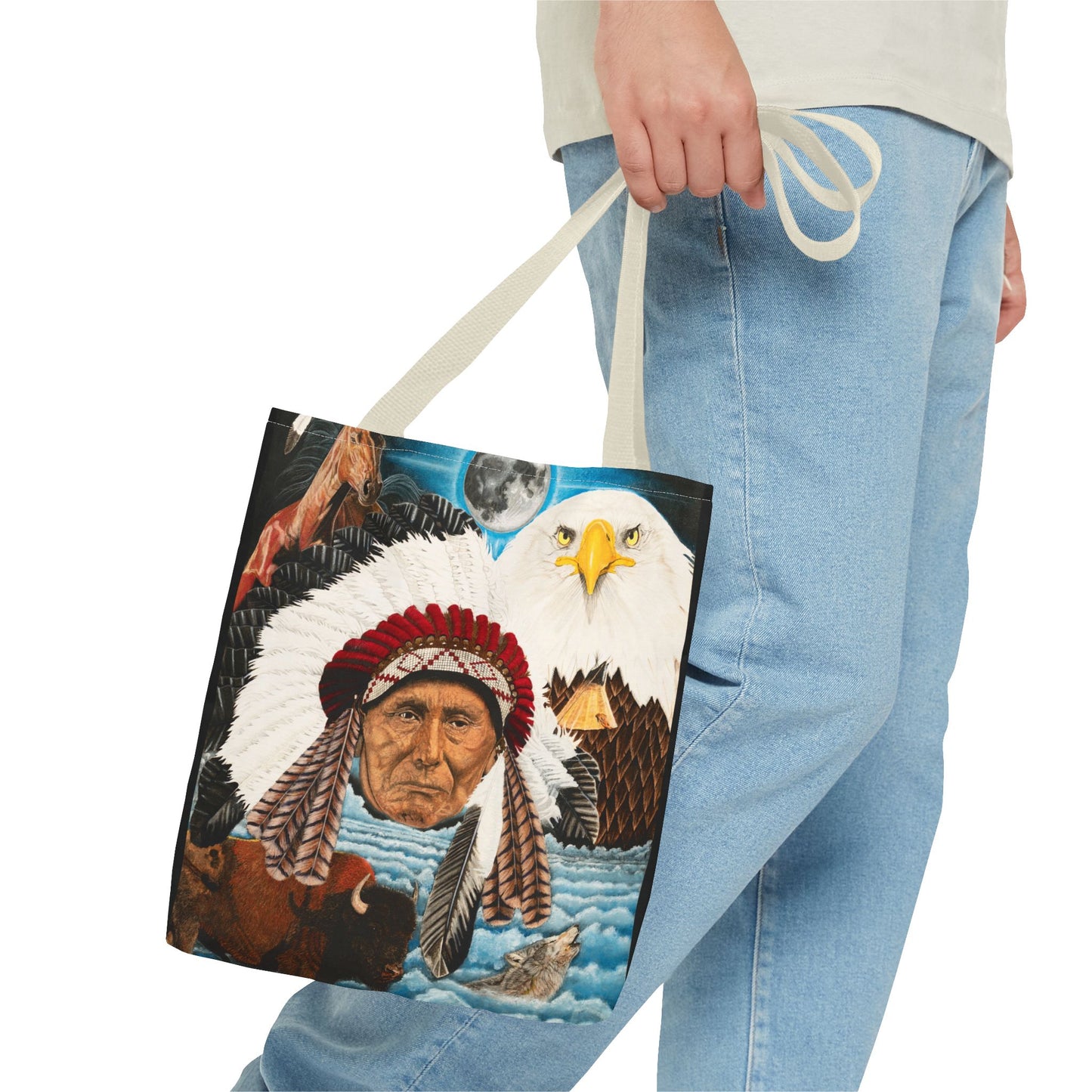 "Dream of Chief Joseph" Western Art Tote Bag