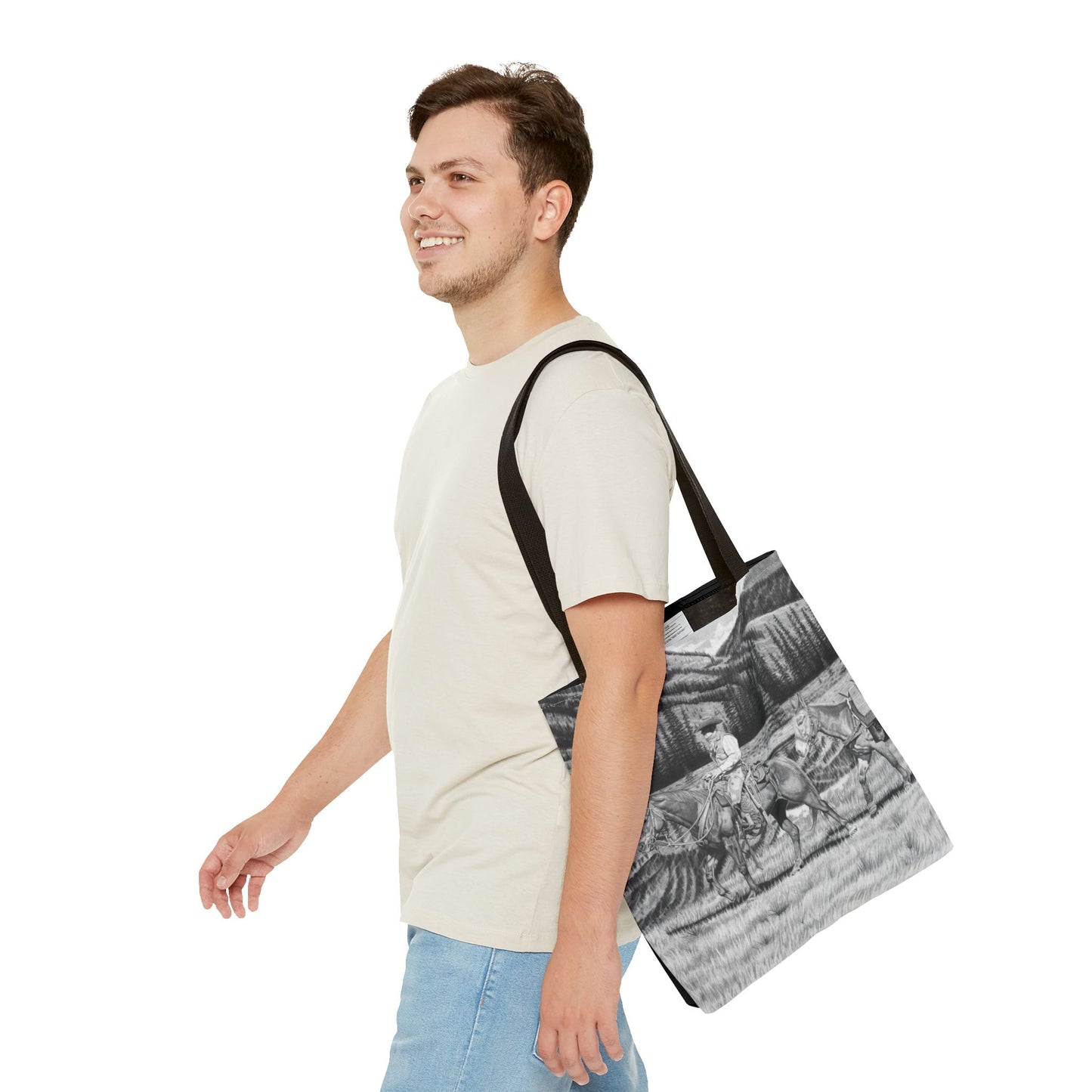 "Still Day on the Trail" Western Art Tote Bag
