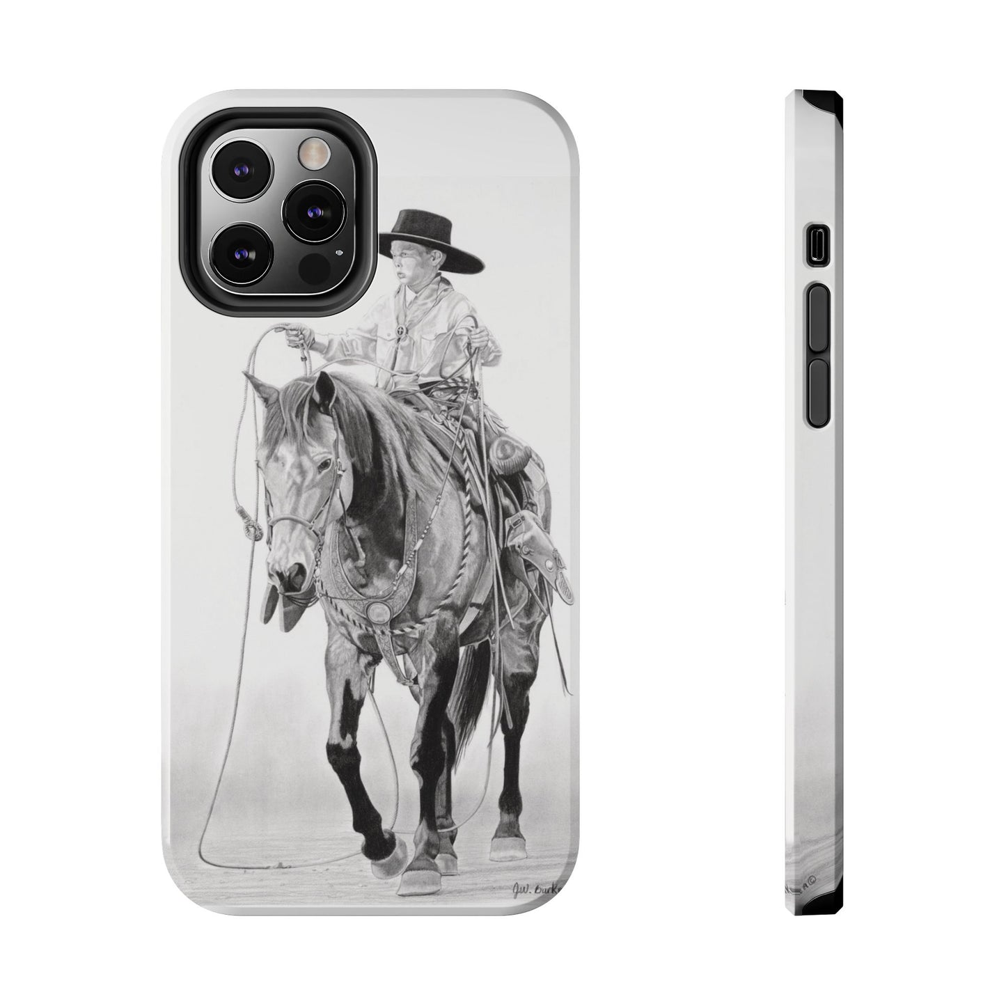 "Young Cowboy" Western Rodeo Phone Cases, Cowboy Design, Tough Protection, Gift for Him, Ranch Decor, Durable Style
