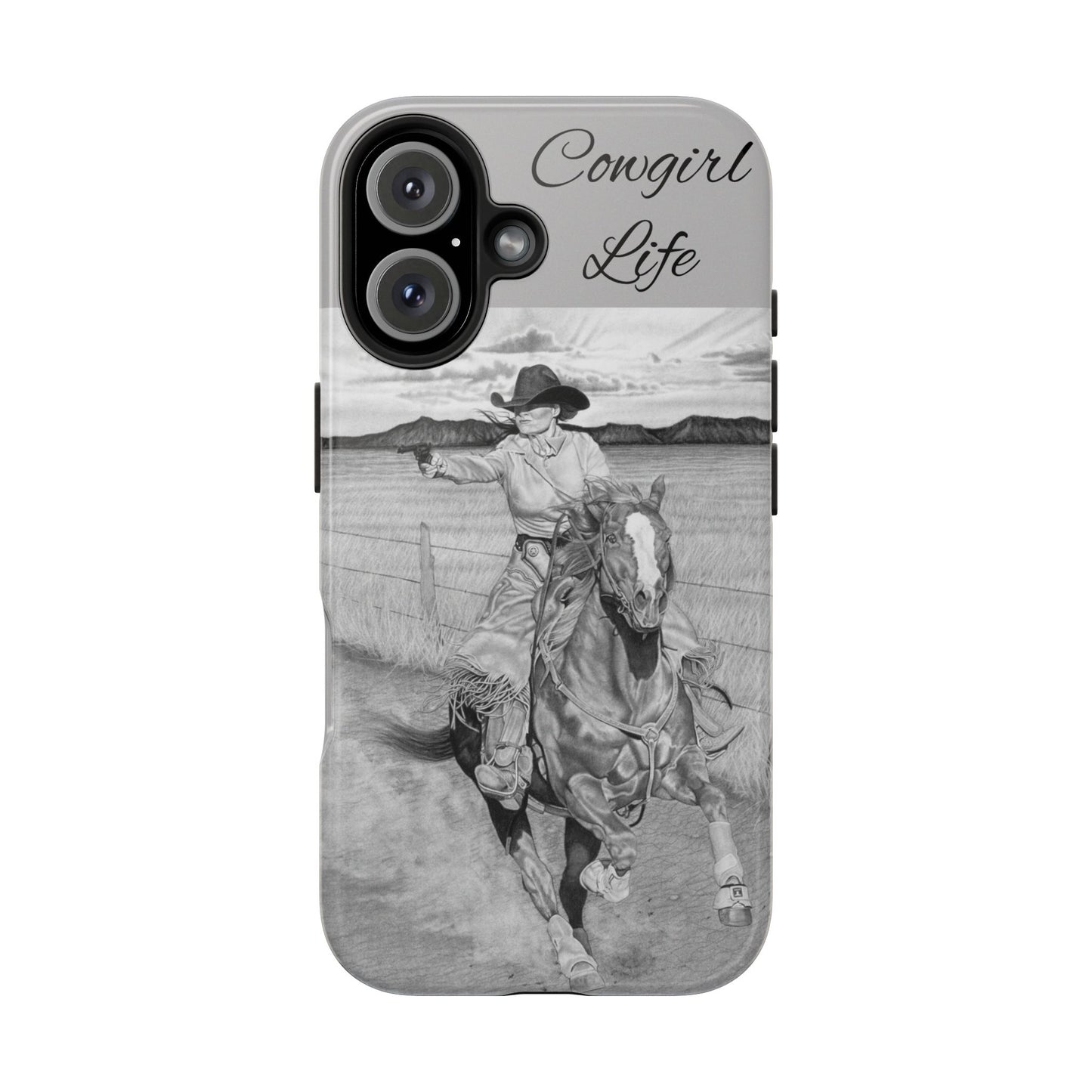 "Dangerous and Beautiful" Western Rodeo Phone Cases, Cowboy Design, Tough Protection, Gift for Him, Ranch Decor, Durable Style