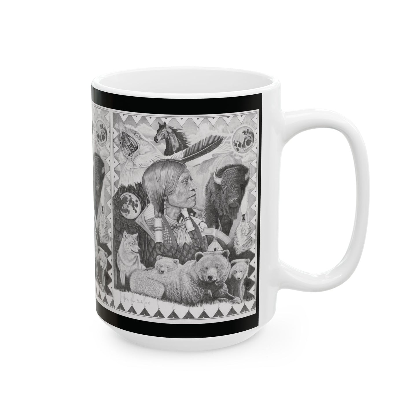 "Two Moon Apache Dream" Coffe Mug