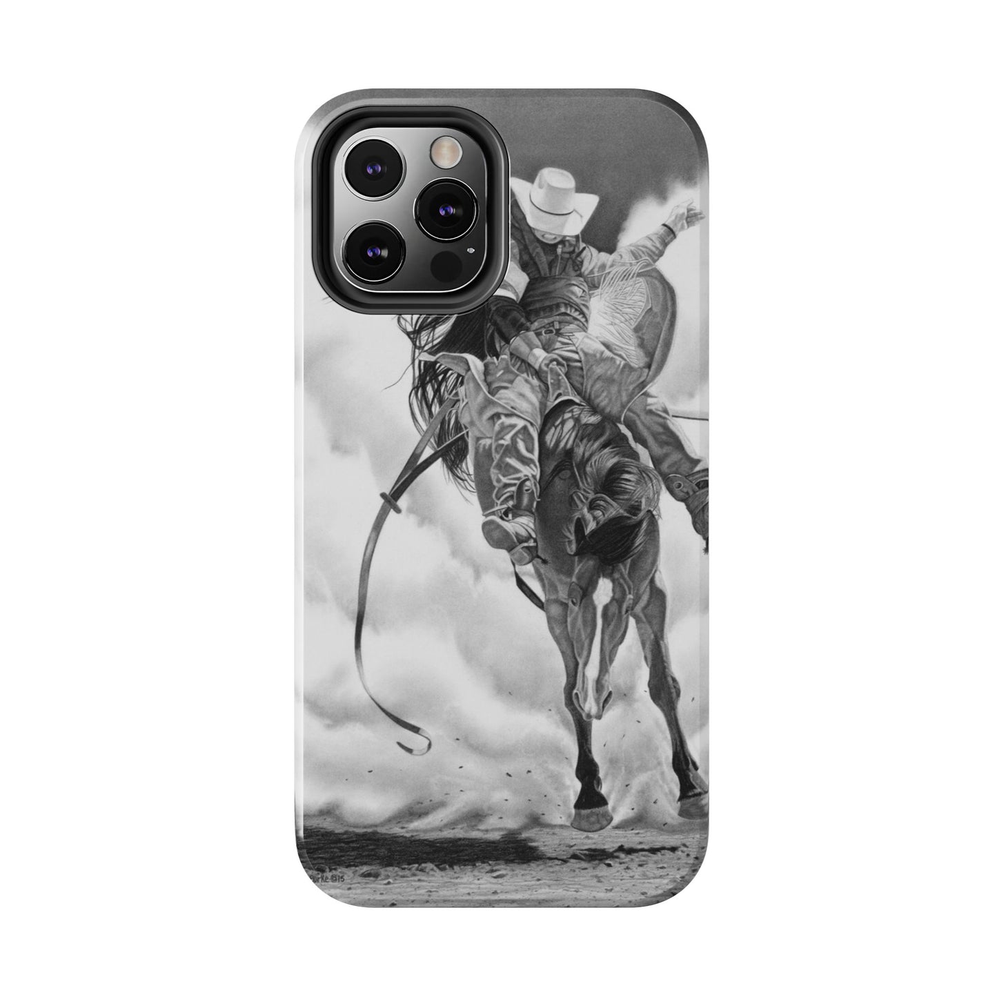 "Storn a Brewing" Western Rodeo Phone Cases, Cowboy Design, Tough Protection, Gift for Him, Ranch Decor, Durable Style