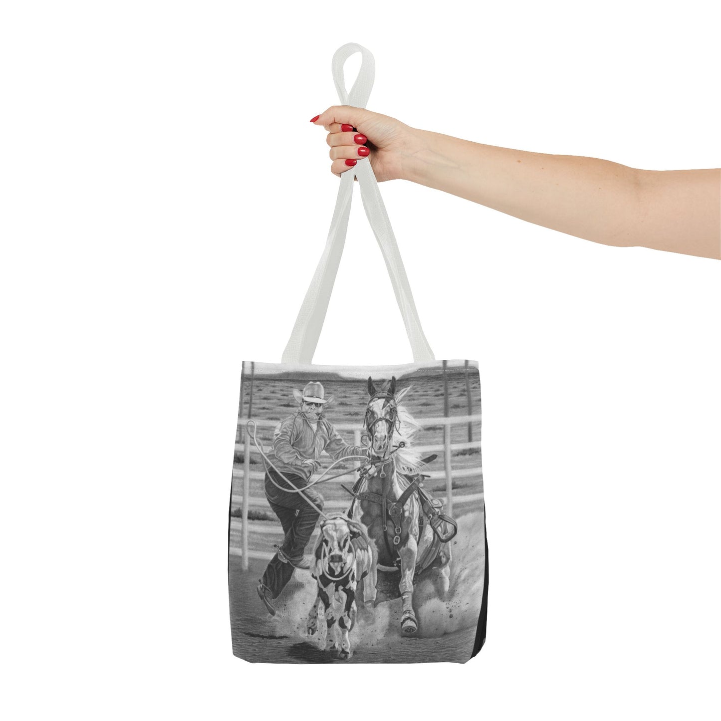 "Stone Cold Throw" Western Art Tote Bag