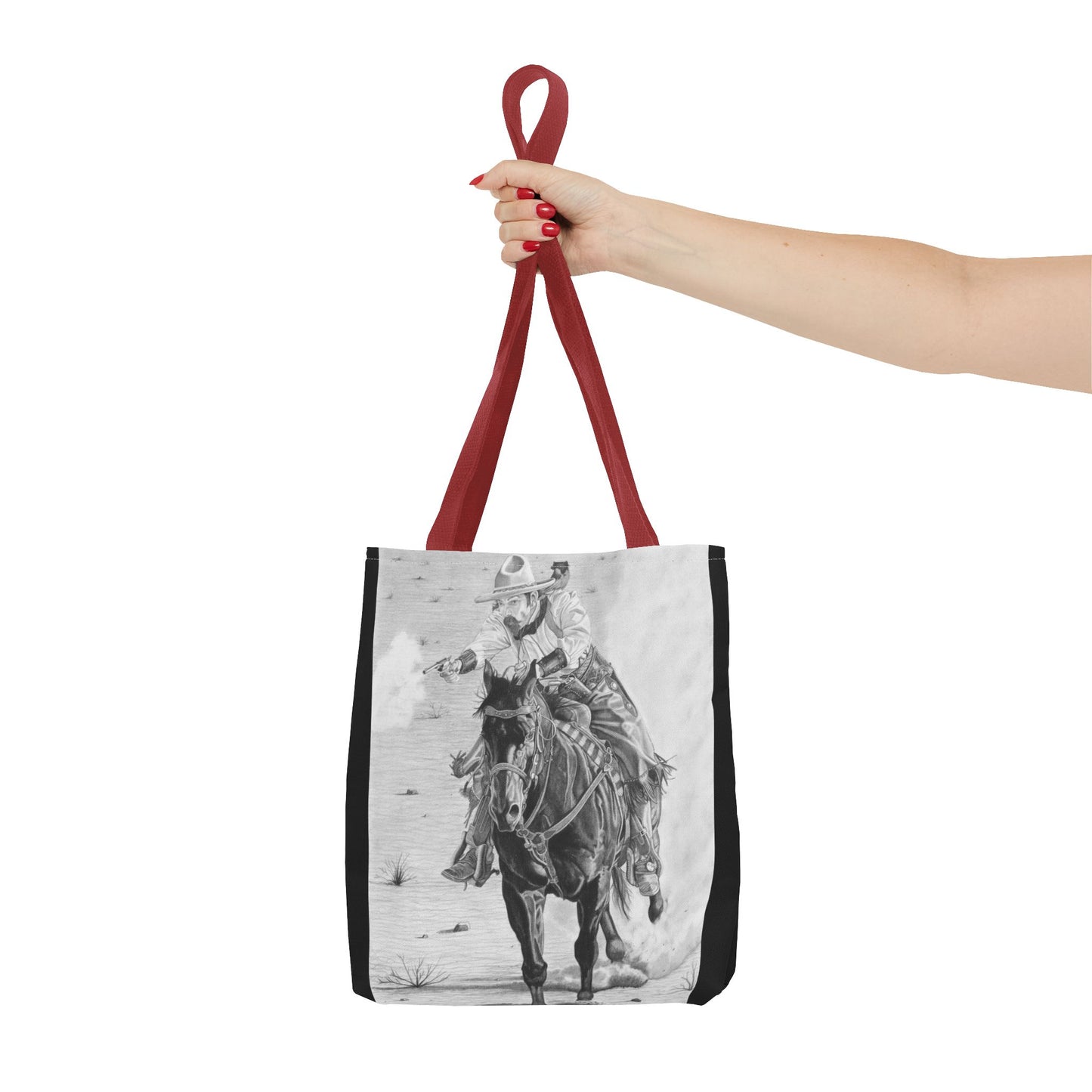 "Wild Bill Rides Again " Tote Bag, Western Style Shopping Tote, Equestrian Gift, Farmhouse Decor, Horse Lover Accessory