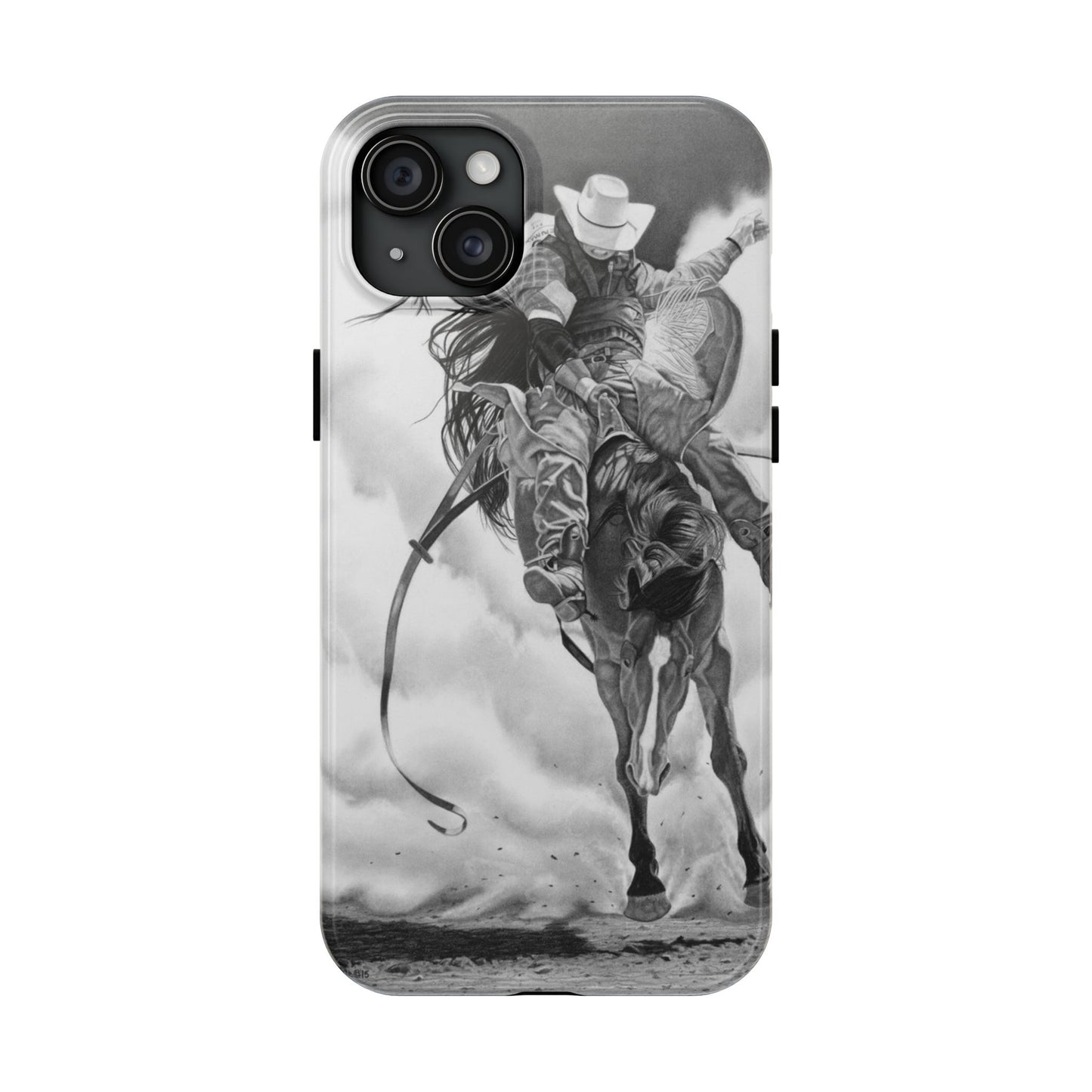"Storn a Brewing" Western Rodeo Phone Cases, Cowboy Design, Tough Protection, Gift for Him, Ranch Decor, Durable Style