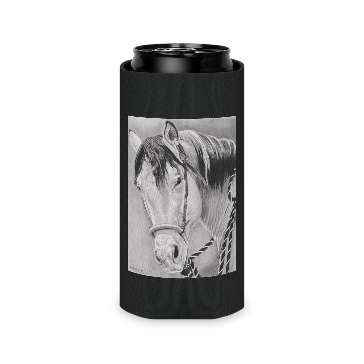 "Watcha lookin at" Western Art Can Cooler