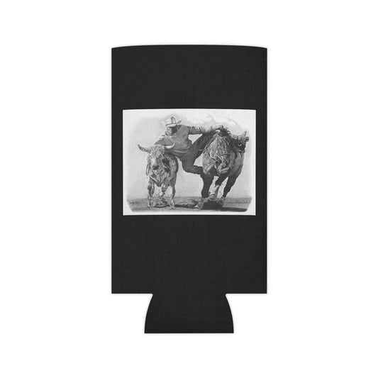 "Cowboy Life #1 " Rustic Cowboy Can Cooler, Western Beverage Sleeve, Outdoor Party Gear, Country-Themed Drink Holder, Ideal for BBQs & Tailgates