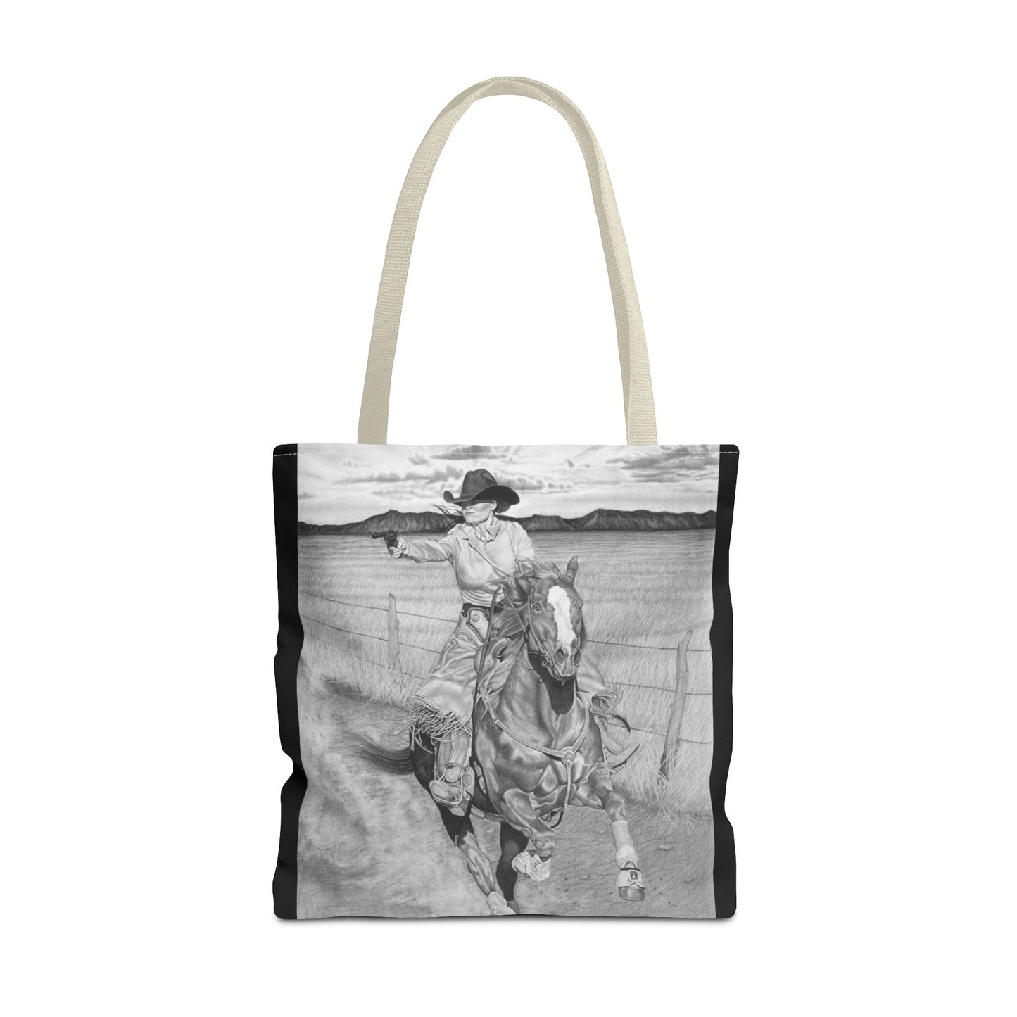 "Dangerous and Beutiful " Western Style Shopping Tote, Equestrian Gift, Farmhouse Decor, Horse Lover Accessory
