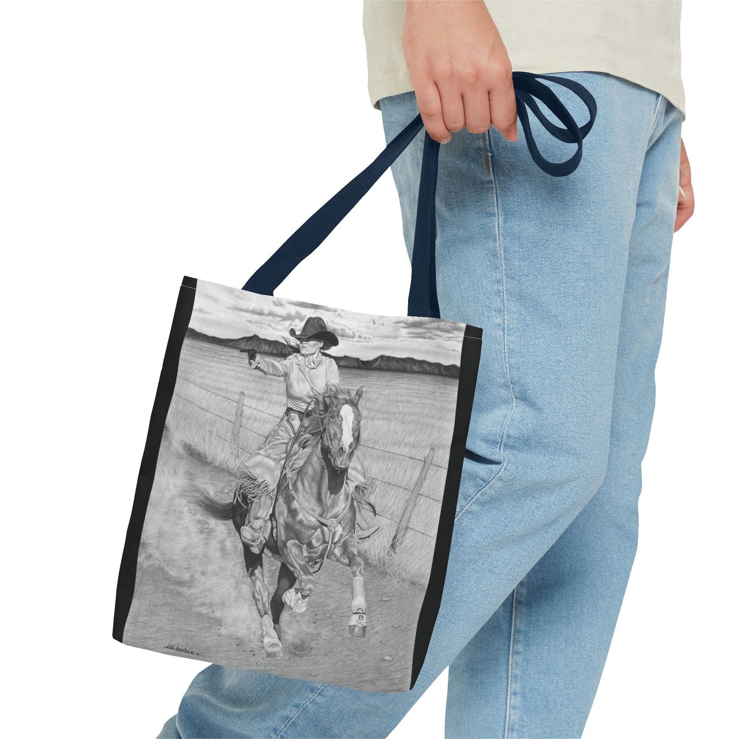 "Dangerous and Beutiful " Western Style Shopping Tote, Equestrian Gift, Farmhouse Decor, Horse Lover Accessory