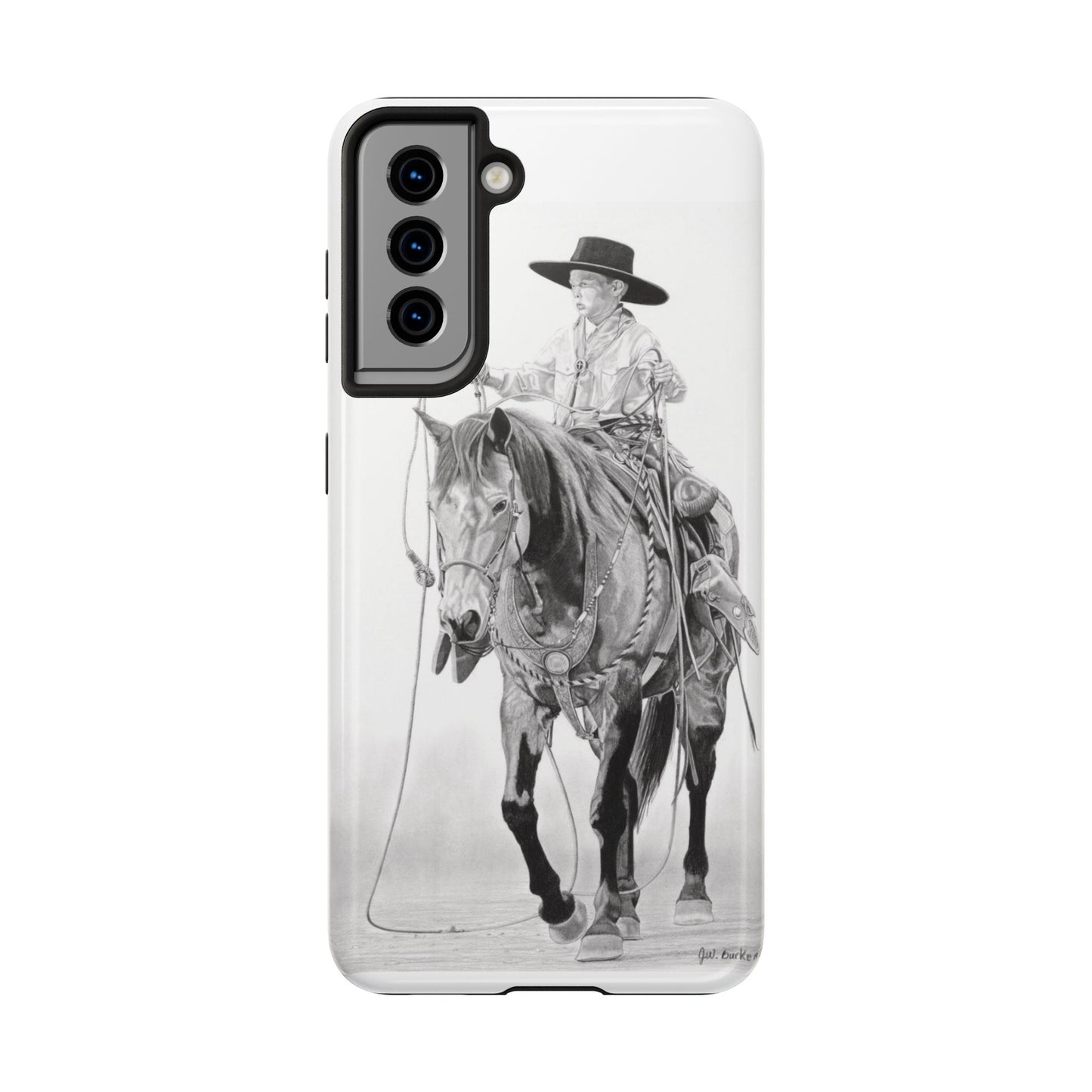 "Young Cowboy" Western Rodeo Phone Cases, Cowboy Design, Tough Protection, Gift for Him, Ranch Decor, Durable Style