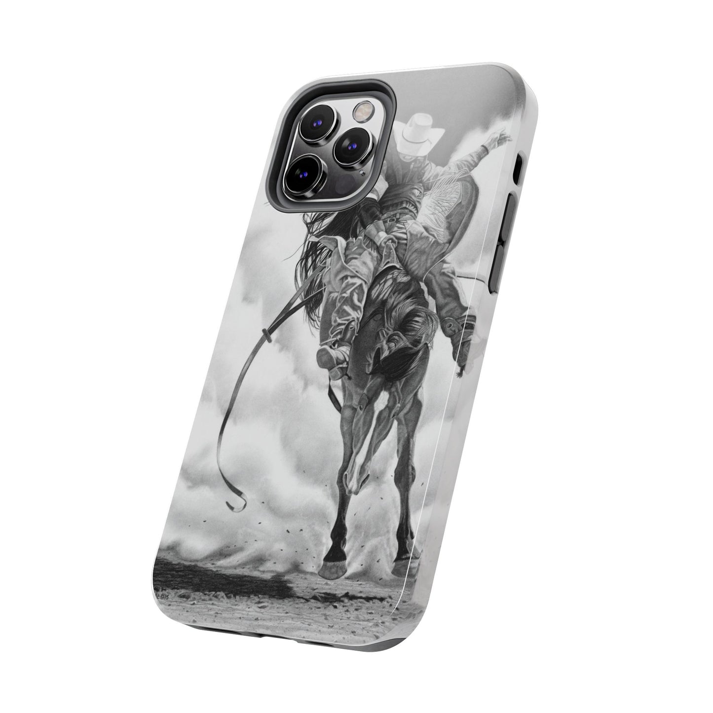 "Storn a Brewing" Western Rodeo Phone Cases, Cowboy Design, Tough Protection, Gift for Him, Ranch Decor, Durable Style