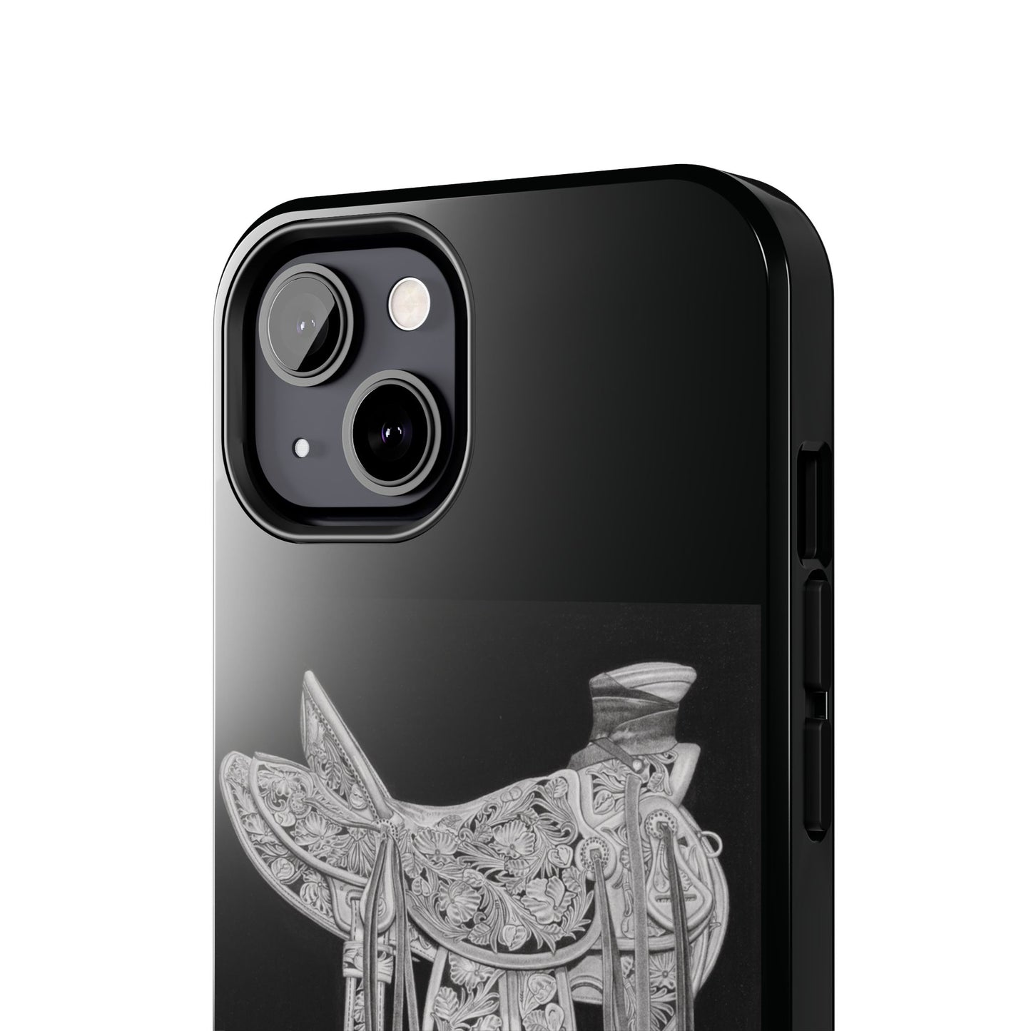 "New Saddle" Western Rodeo Phone Cases, Cowboy Design, Tough Protection, Gift for Him, Ranch Decor, Durable Style