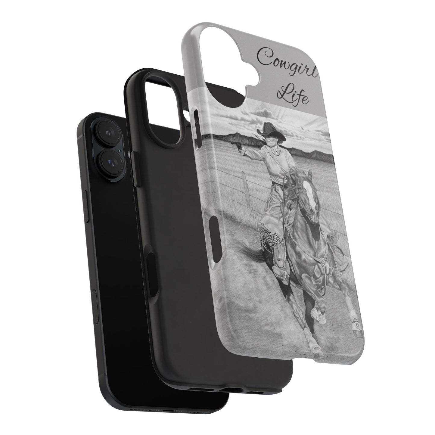 "Dangerous and Beautiful" Western Rodeo Phone Cases, Cowboy Design, Tough Protection, Gift for Him, Ranch Decor, Durable Style