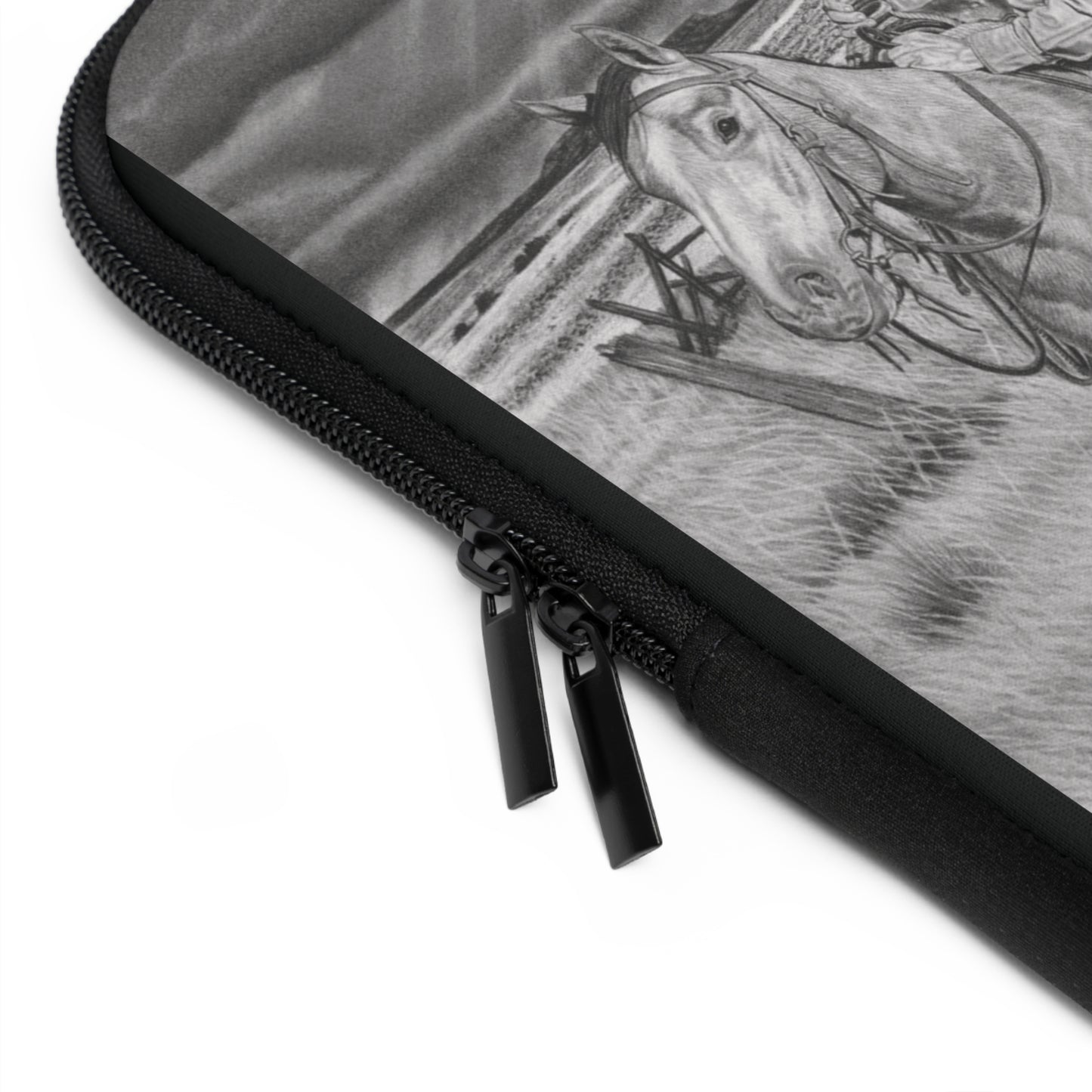 "The Coming Storm" Rustic Cowboy Laptop Sleeve, Western Cowpoke Case, Unique Gift for Ranch Lovers, Rodeo Accessories, Durable Tech Cover