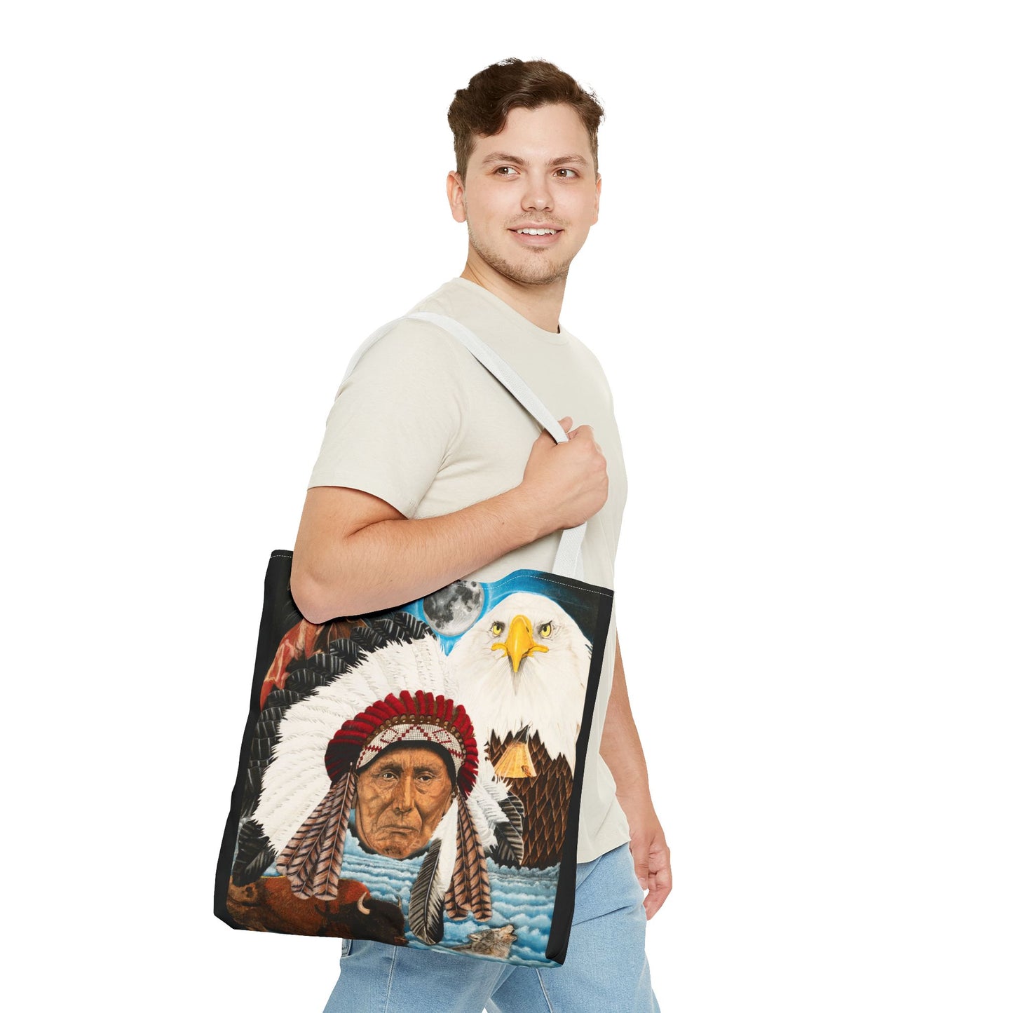 "Dream of Chief Joseph" Western Art Tote Bag