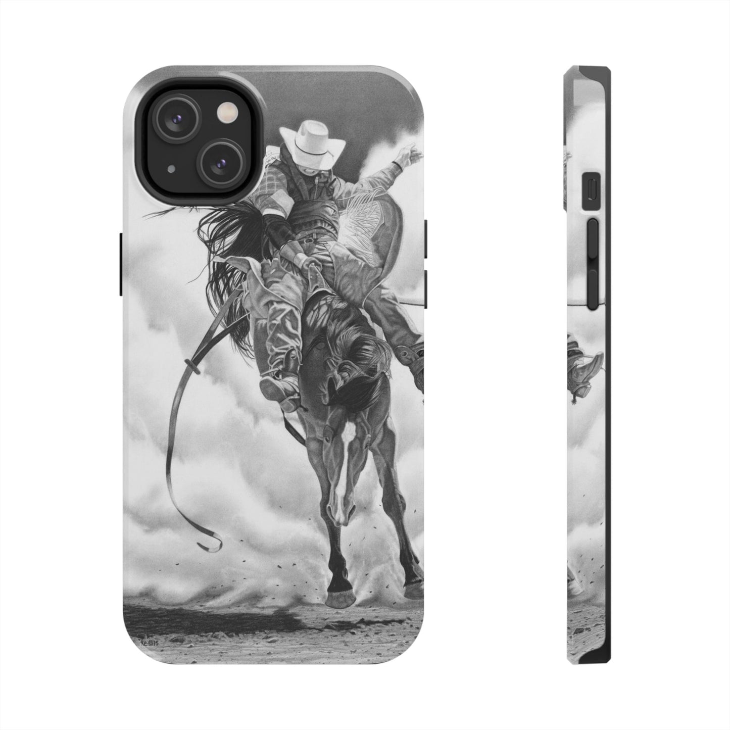 "Storn a Brewing" Western Rodeo Phone Cases, Cowboy Design, Tough Protection, Gift for Him, Ranch Decor, Durable Style
