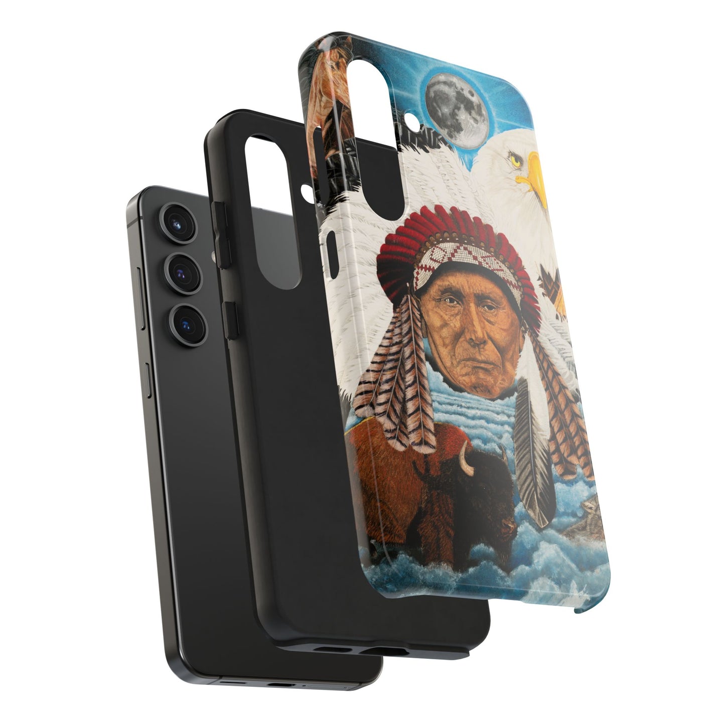 "Dream of Chief Joseph" Western Rodeo Phone Cases, Cowboy Design, Tough Protection, Gift for Him, Ranch Decor, Durable Style