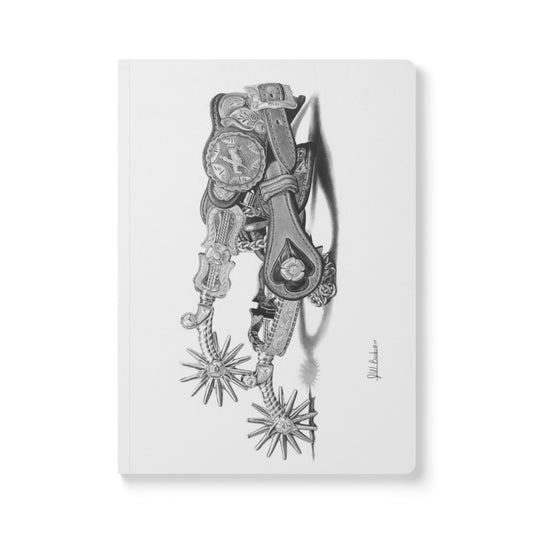 "Spurs" Native American Wildlife Softcover Journal, Notebook for Writing, Artistic Gift, Travel Journal, Eco-Friendly Stationery, Unique Artwork