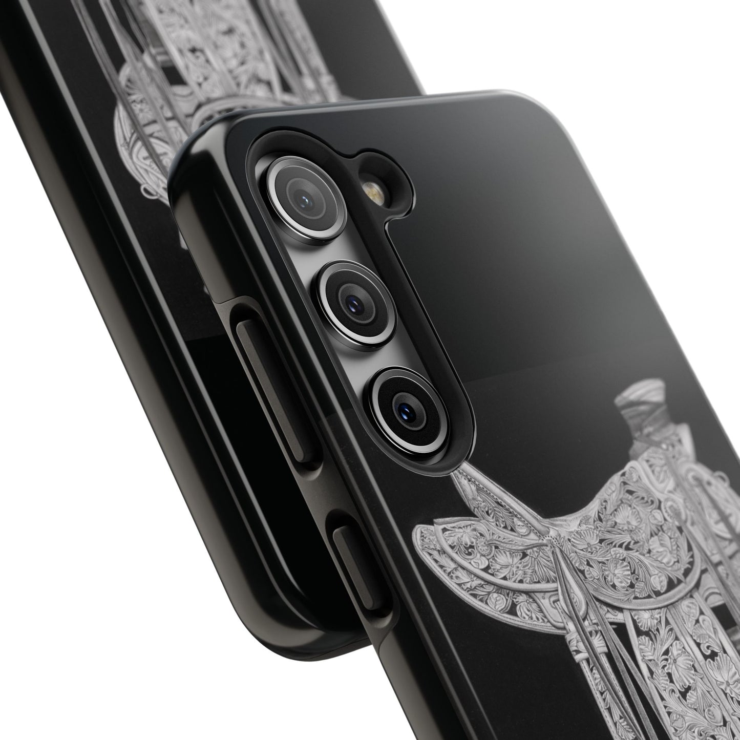 "New Saddle" Western Rodeo Phone Cases, Cowboy Design, Tough Protection, Gift for Him, Ranch Decor, Durable Style
