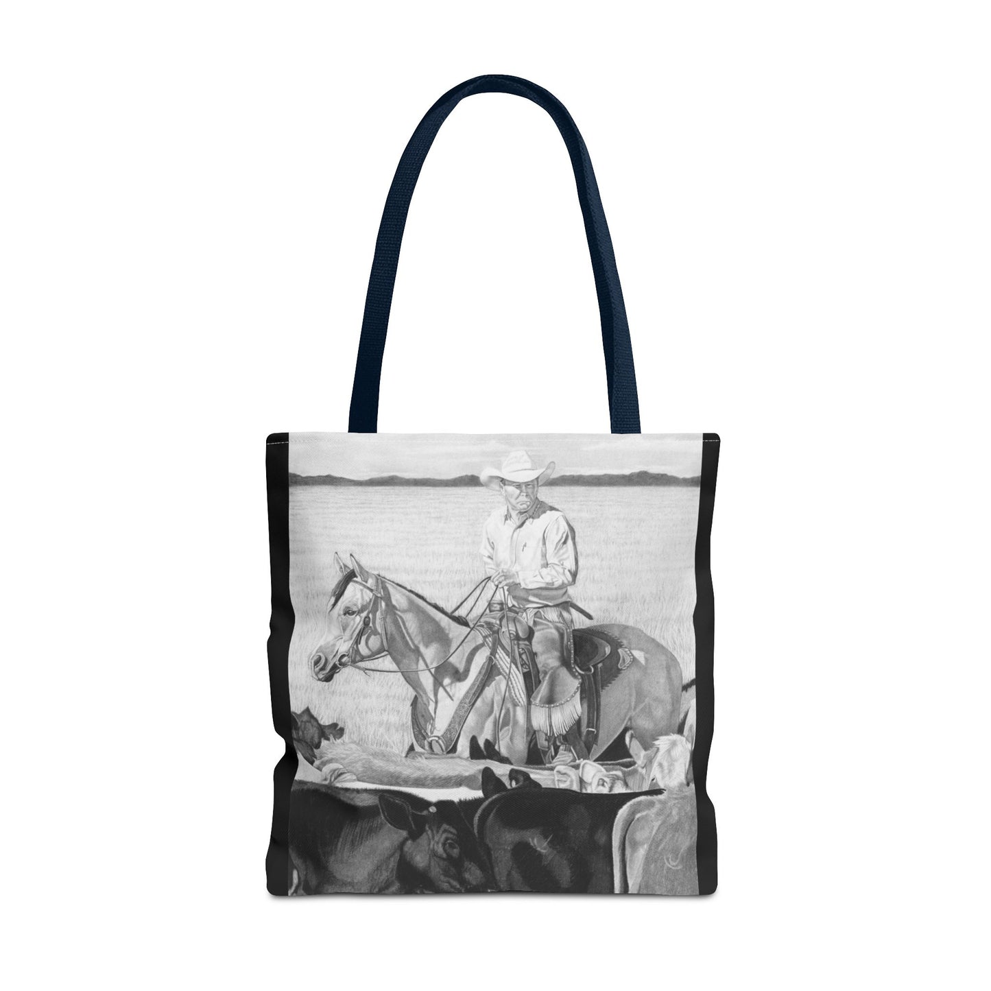 "Hot Day on the Job" Tote Bag, Western Style Shopping Tote, Equestrian Gift, Farmhouse Decor, Horse Lover Accessory
