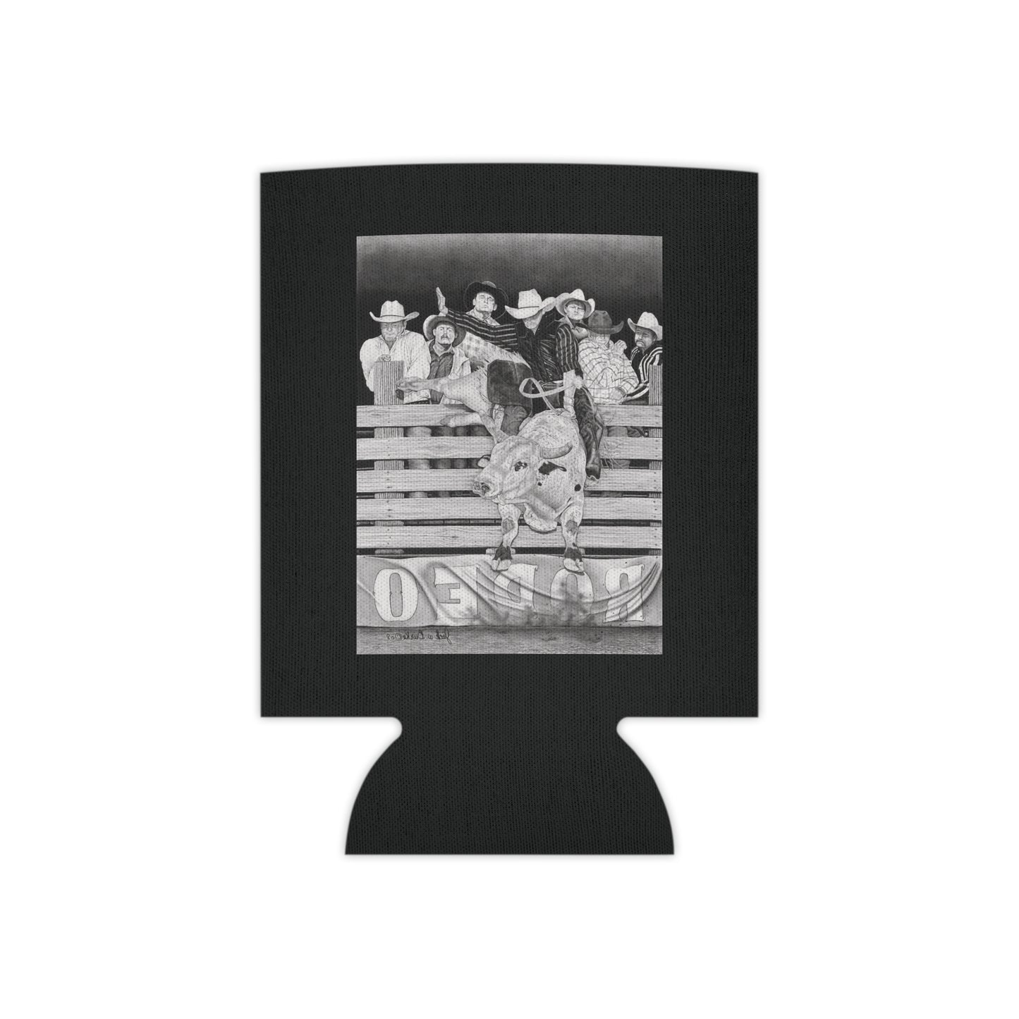 "Serius Fun" Rustic Cowboy Can Cooler, Western Beverage Sleeve, Outdoor Party Gear, Country-Themed Drink Holder, Ideal for BBQs & Tailgates