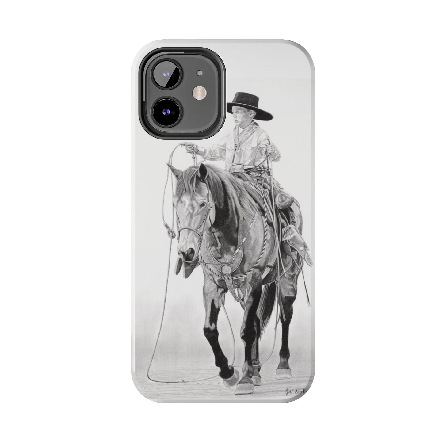 "Young Cowboy" Western Rodeo Phone Cases, Cowboy Design, Tough Protection, Gift for Him, Ranch Decor, Durable Style