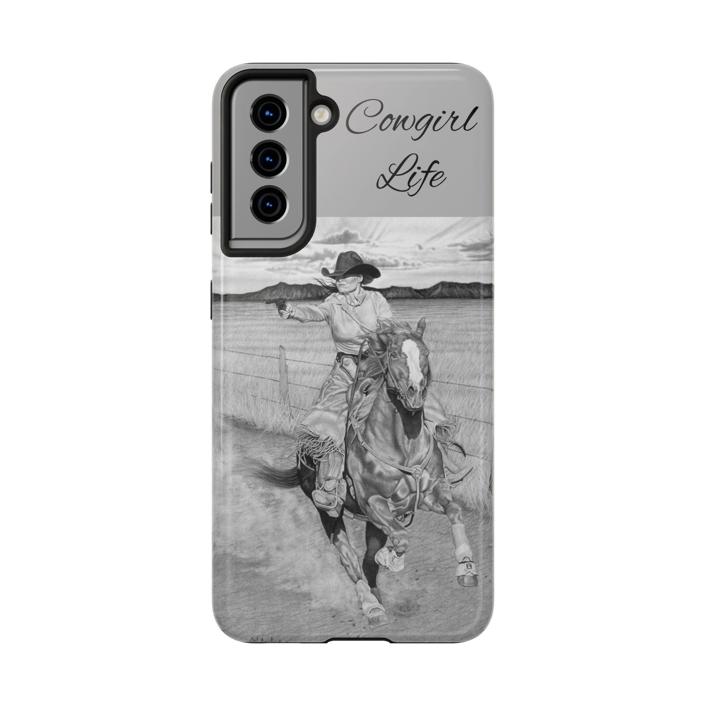 "Dangerous and Beautiful" Western Rodeo Phone Cases, Cowboy Design, Tough Protection, Gift for Him, Ranch Decor, Durable Style