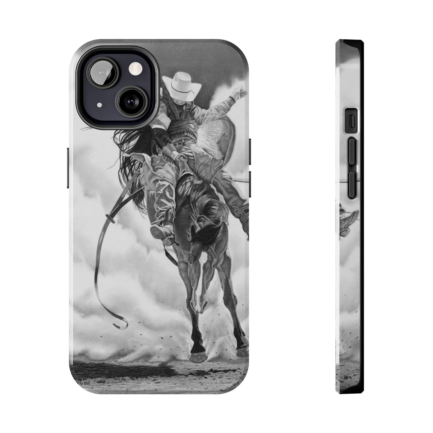 "Storn a Brewing" Western Rodeo Phone Cases, Cowboy Design, Tough Protection, Gift for Him, Ranch Decor, Durable Style