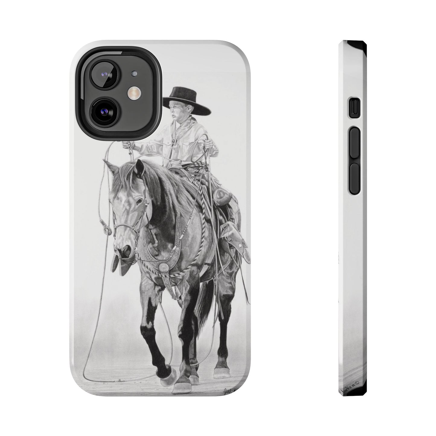 "Young Cowboy" Western Rodeo Phone Cases, Cowboy Design, Tough Protection, Gift for Him, Ranch Decor, Durable Style