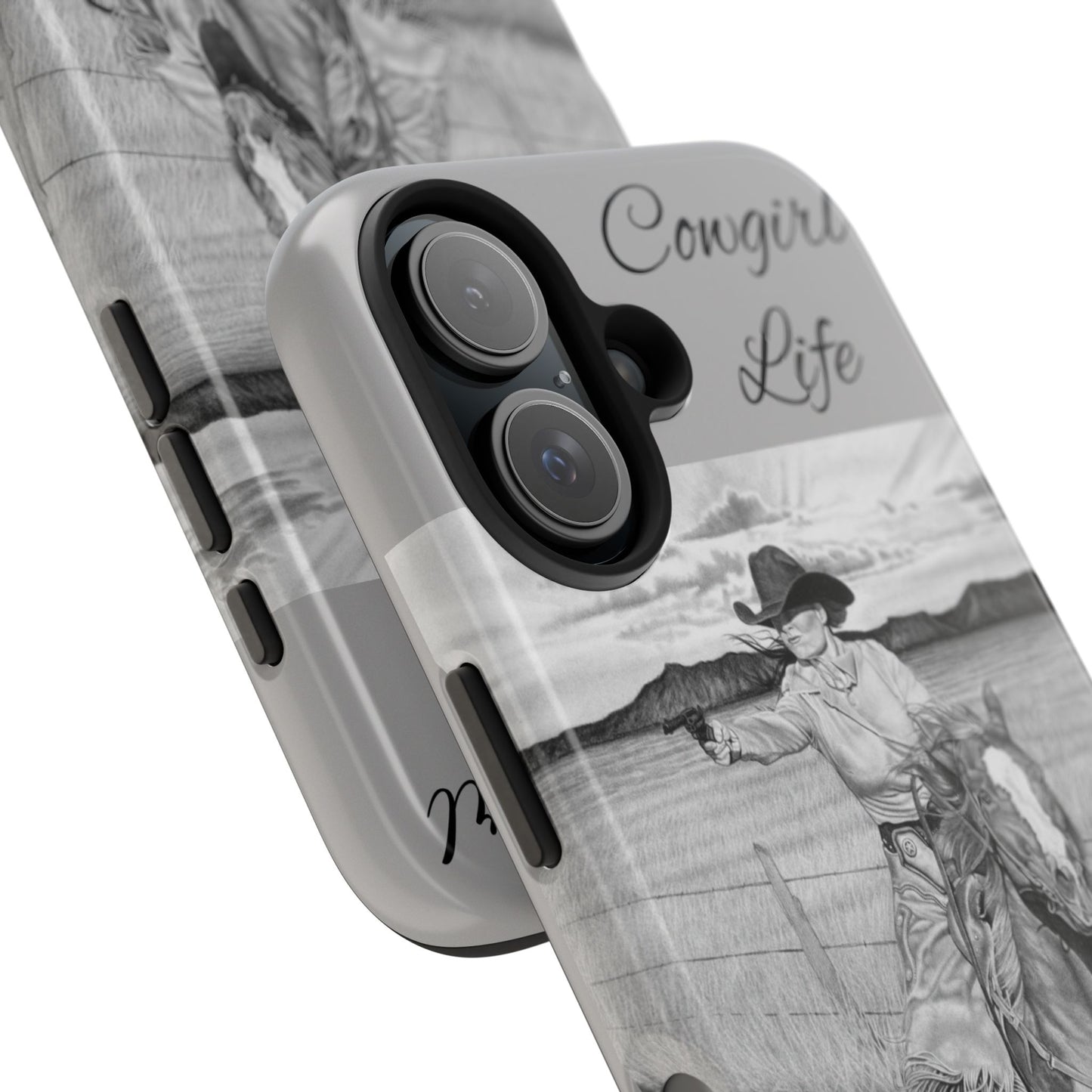 "Dangerous and Beautiful" Western Rodeo Phone Cases, Cowboy Design, Tough Protection, Gift for Him, Ranch Decor, Durable Style