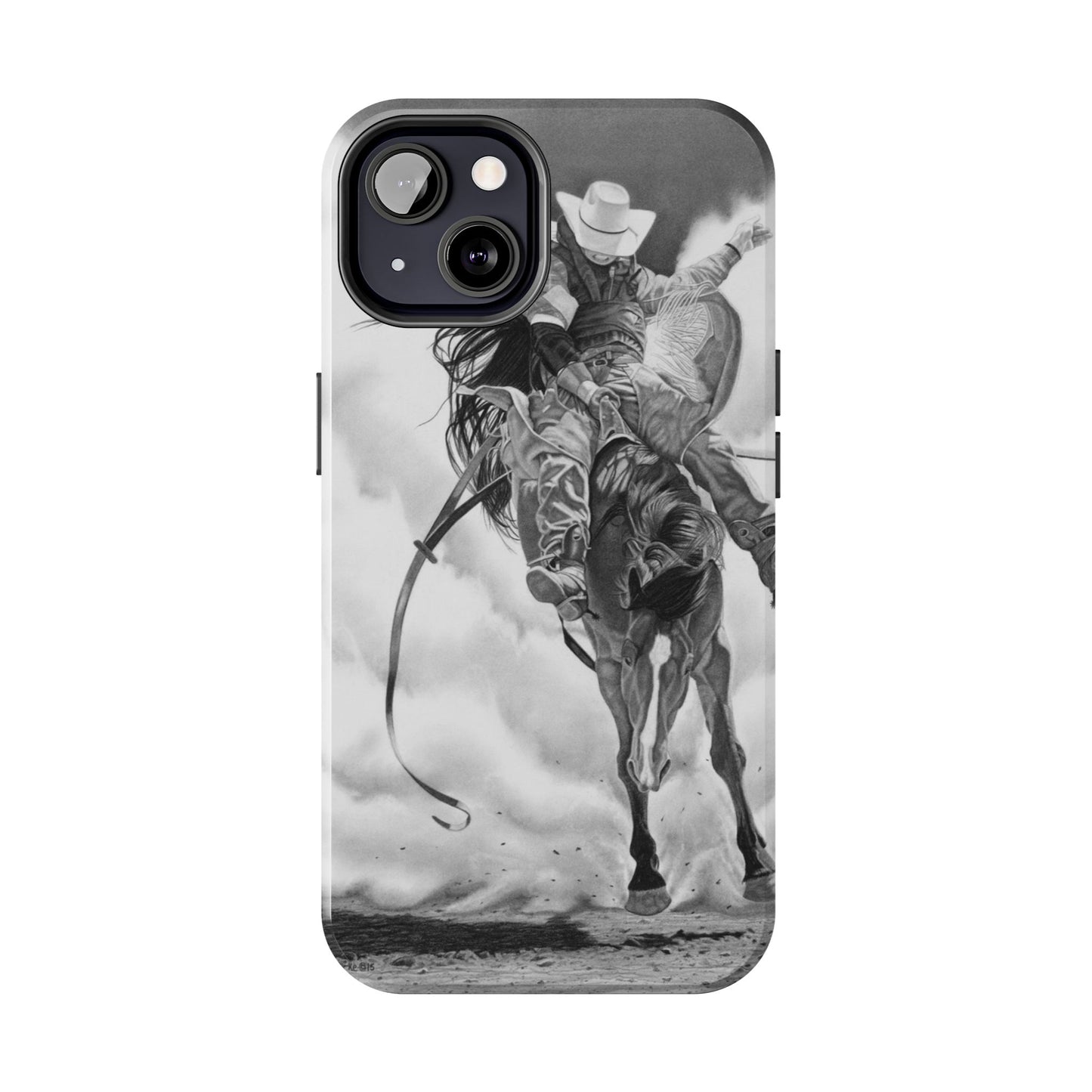 "Storn a Brewing" Western Rodeo Phone Cases, Cowboy Design, Tough Protection, Gift for Him, Ranch Decor, Durable Style
